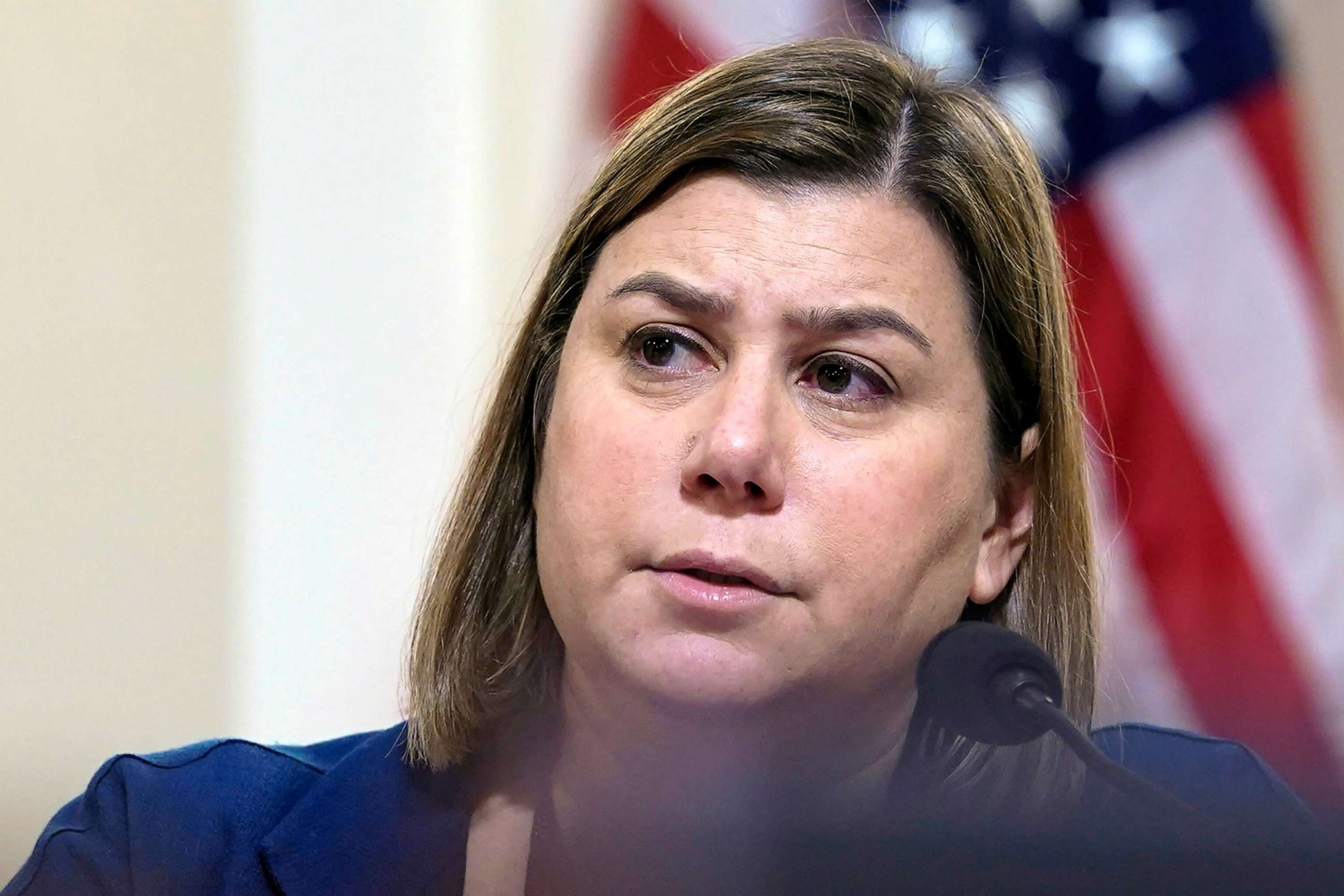 PHOTO: FILE - Rep. Elissa Slotkin asks a question during a House Homeland Security Committee hearing at the Capitol in Washington, Nov. 15, 2022.