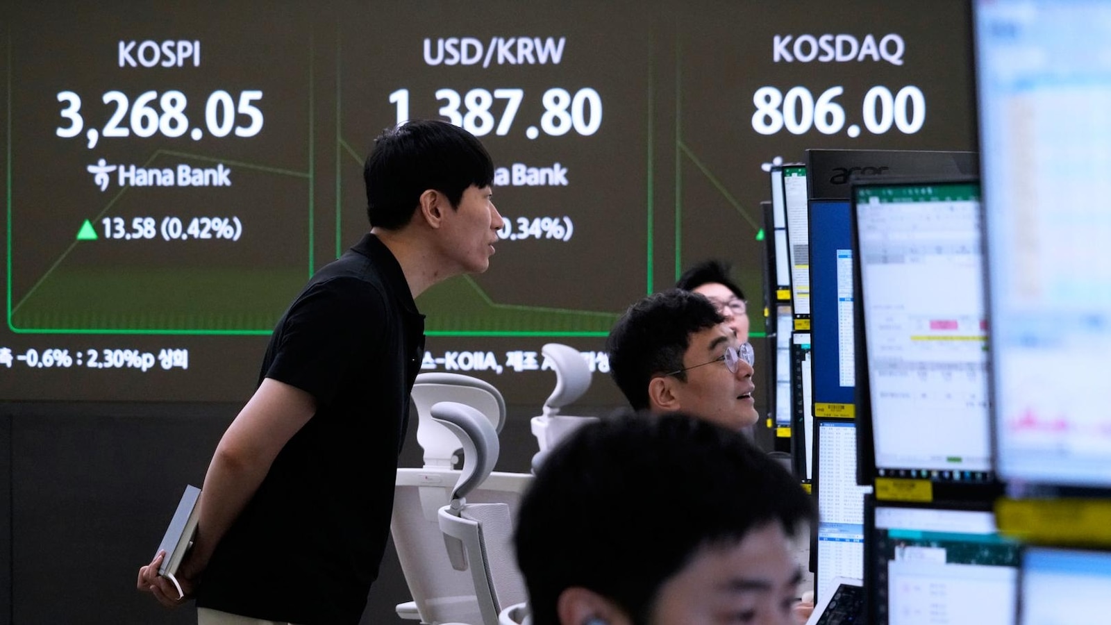 Asian shares are mixed after South Korea makes tariff deal and US stocks fall