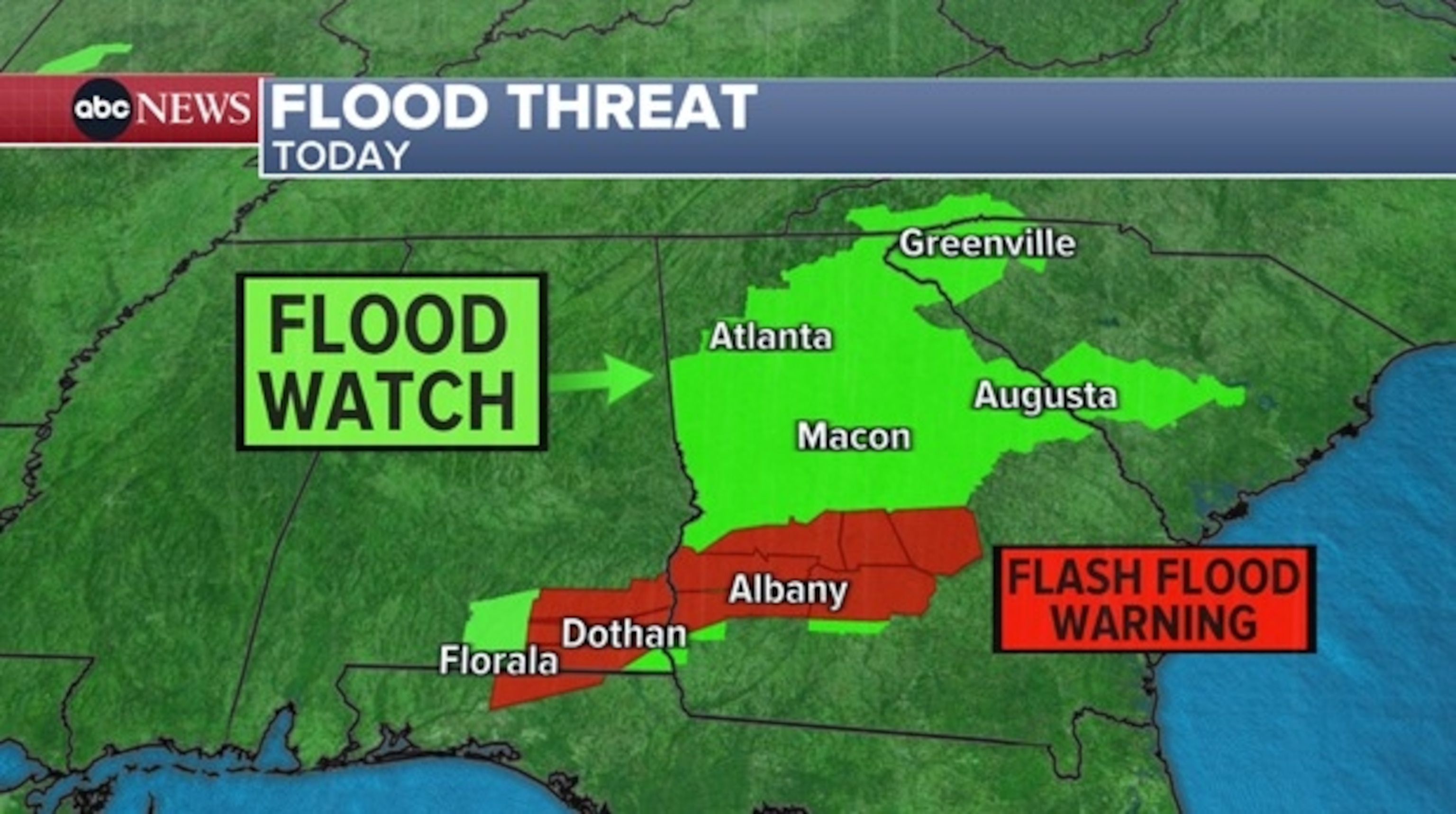 PHOTO: Flood watch weather graphic