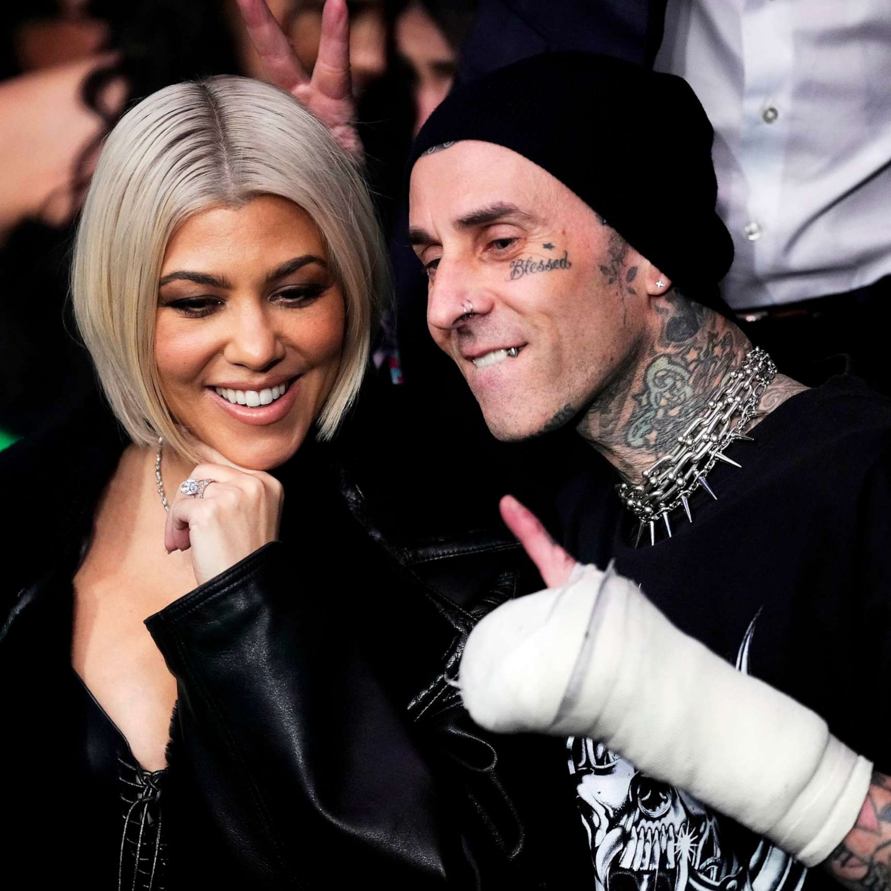 Kourtney Kardashian and Travis Barker