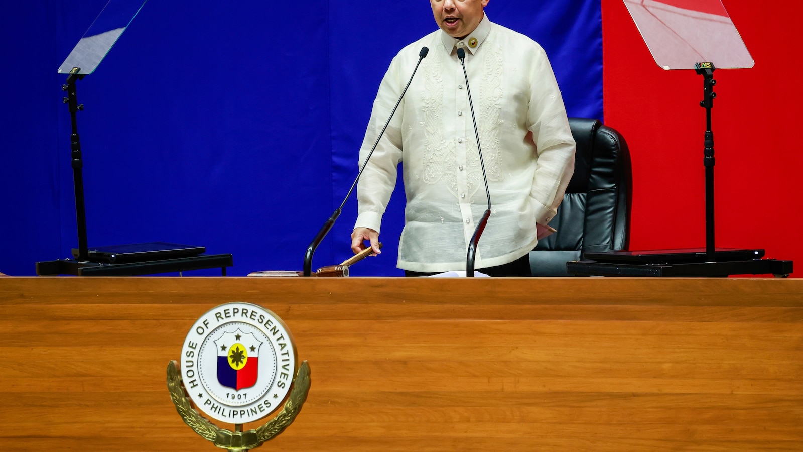 A Philippine lawmaker charged with corruption in flood control projects