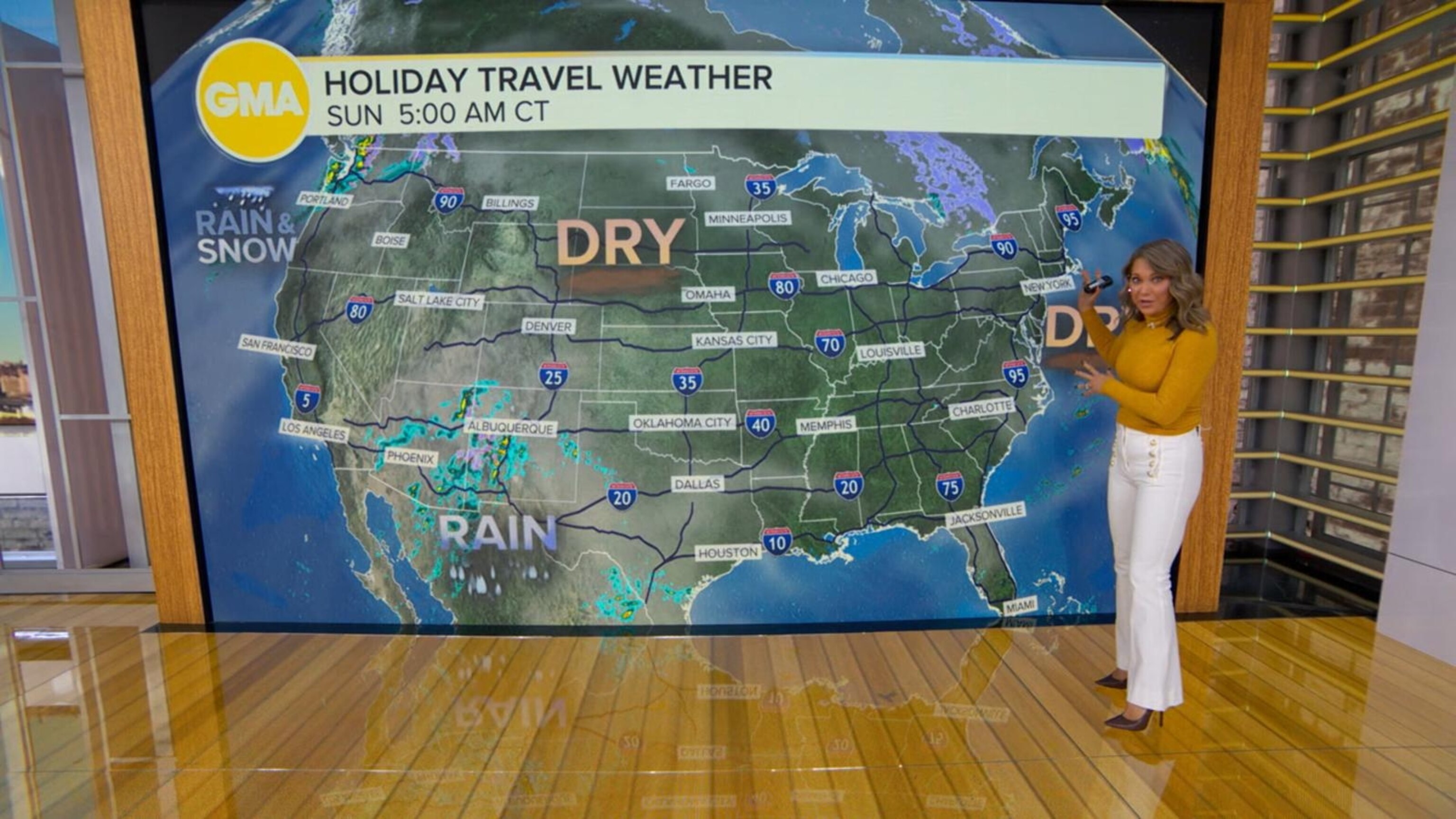 Video Holiday weather track and timing - ABC News