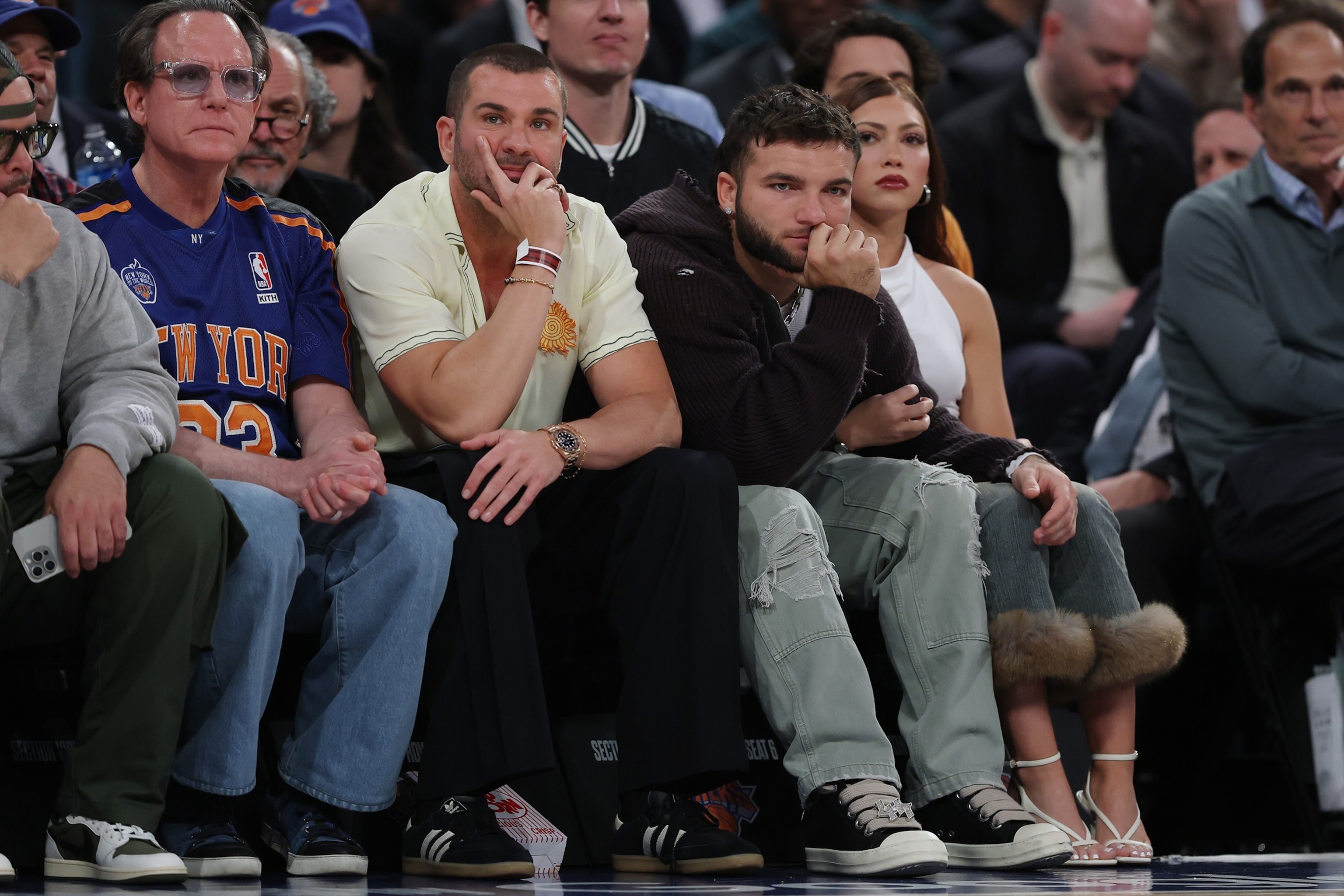 PHOTO: Game Five of the Eastern Conference First Round NBA Playoffs between the New York Knicks and the Atlanta Hawks at Madison Square Garden on April 28, 2026 in New York City.