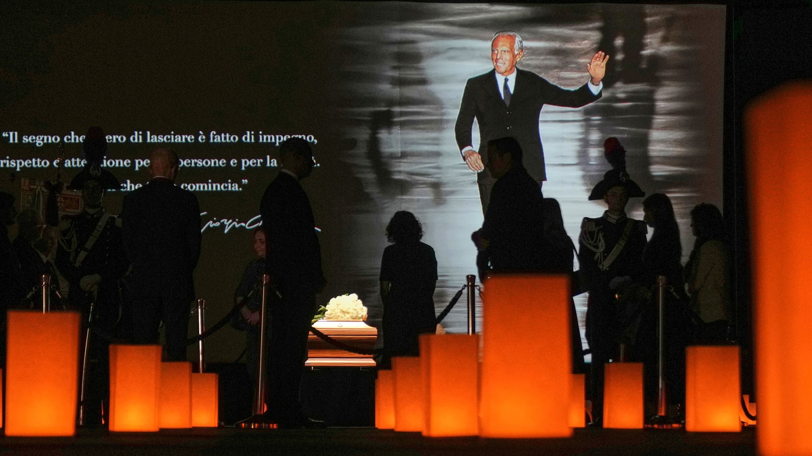 Crowds gather in Milan to honor Giorgio Armani as designer lies in