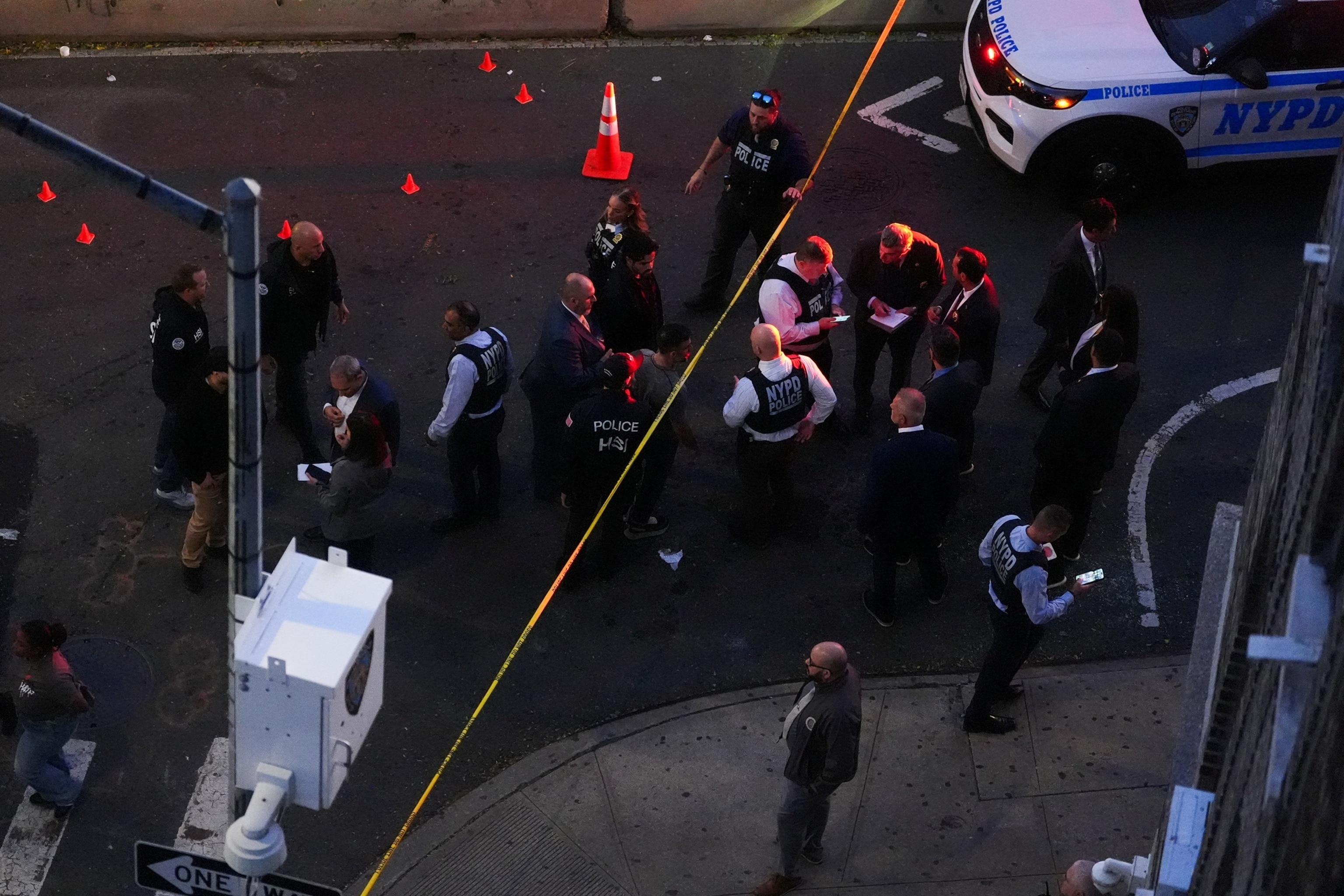 PHOTO: Shooting involving US Immigration and Customs Enforcement (ICE) in the Bronx borough, in New York City