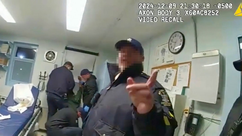 'Shocking' footage shows handcuffed inmate who died after prison guards 'Shocking' footage shows handcuffed inmate who died after prison guards