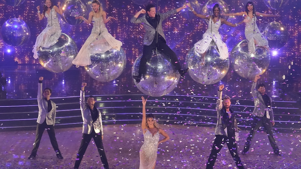 Several “Dancing with the Stars” contestants reunited for the season 32 finale opening number Several “Dancing with the Stars” contestants reunited for the season 32 finale opening number