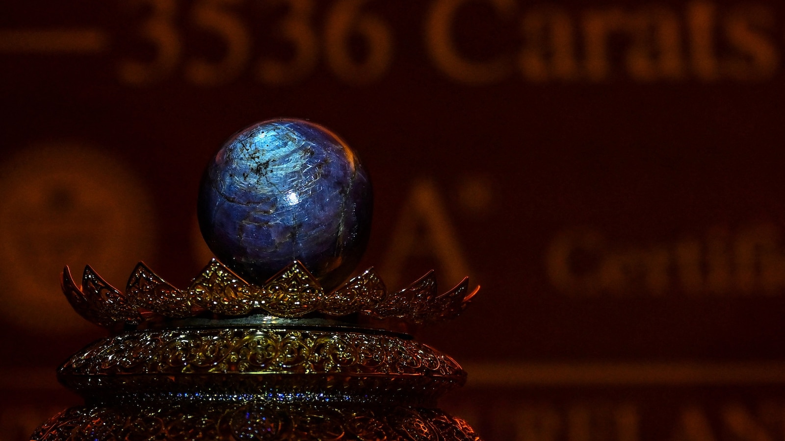 Sri Lanka unveils a rare purple star sapphire claimed to be the biggest of its kind