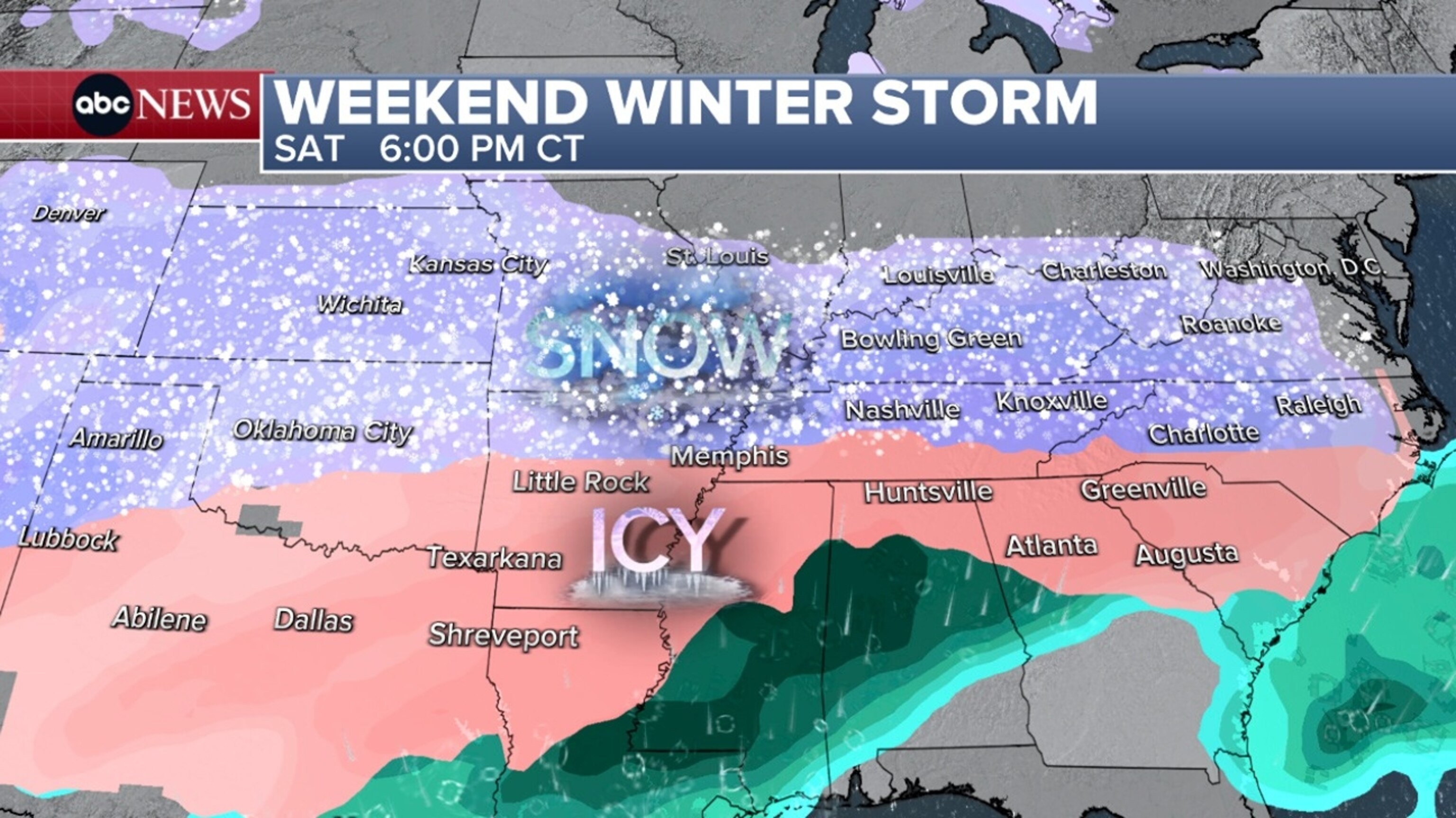 South braces for potentially major winter storm this weekend ...