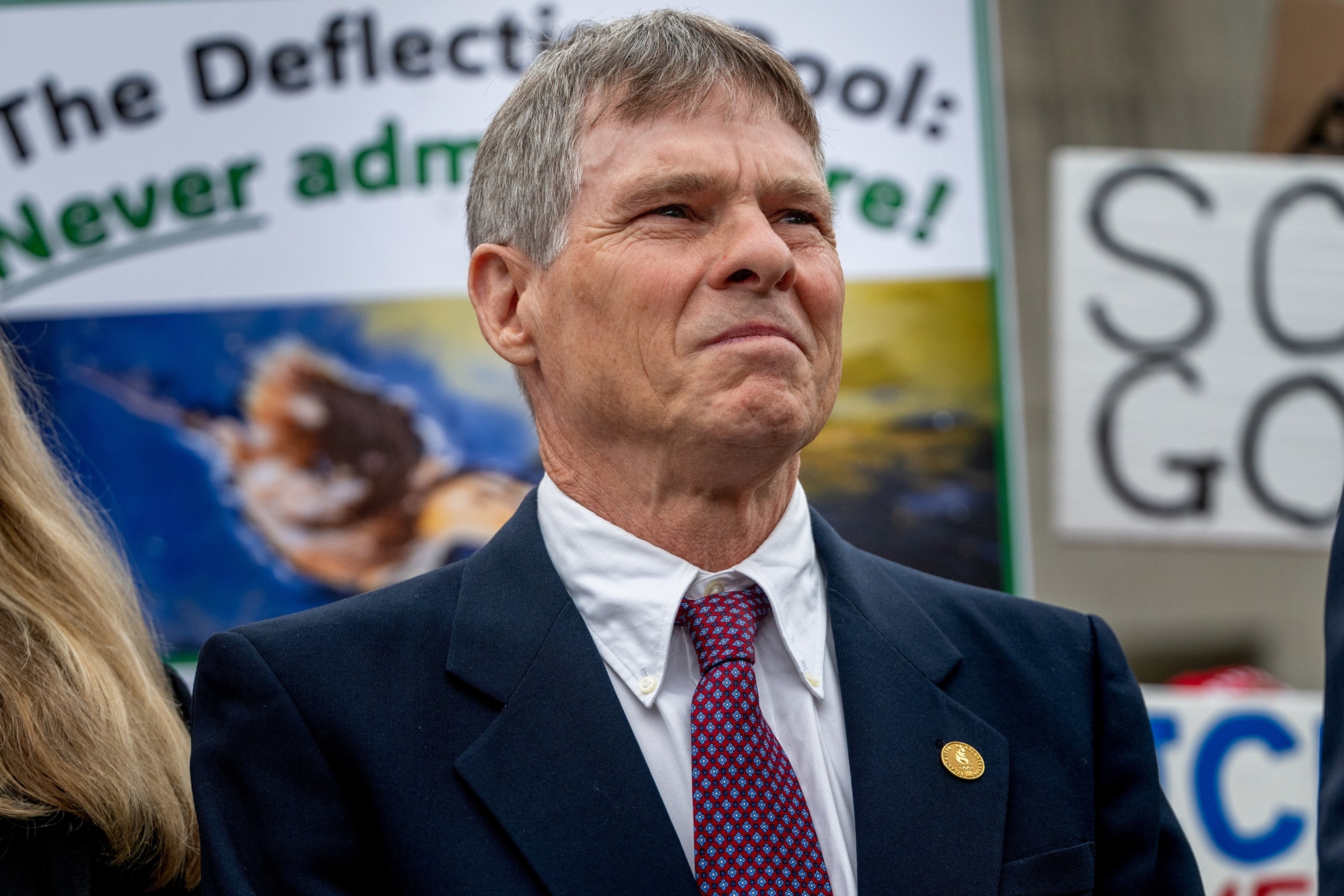PHOTO: Former Olympian David Hearn outside DC Superior Court in Washington, DC,  July 9, 2026.