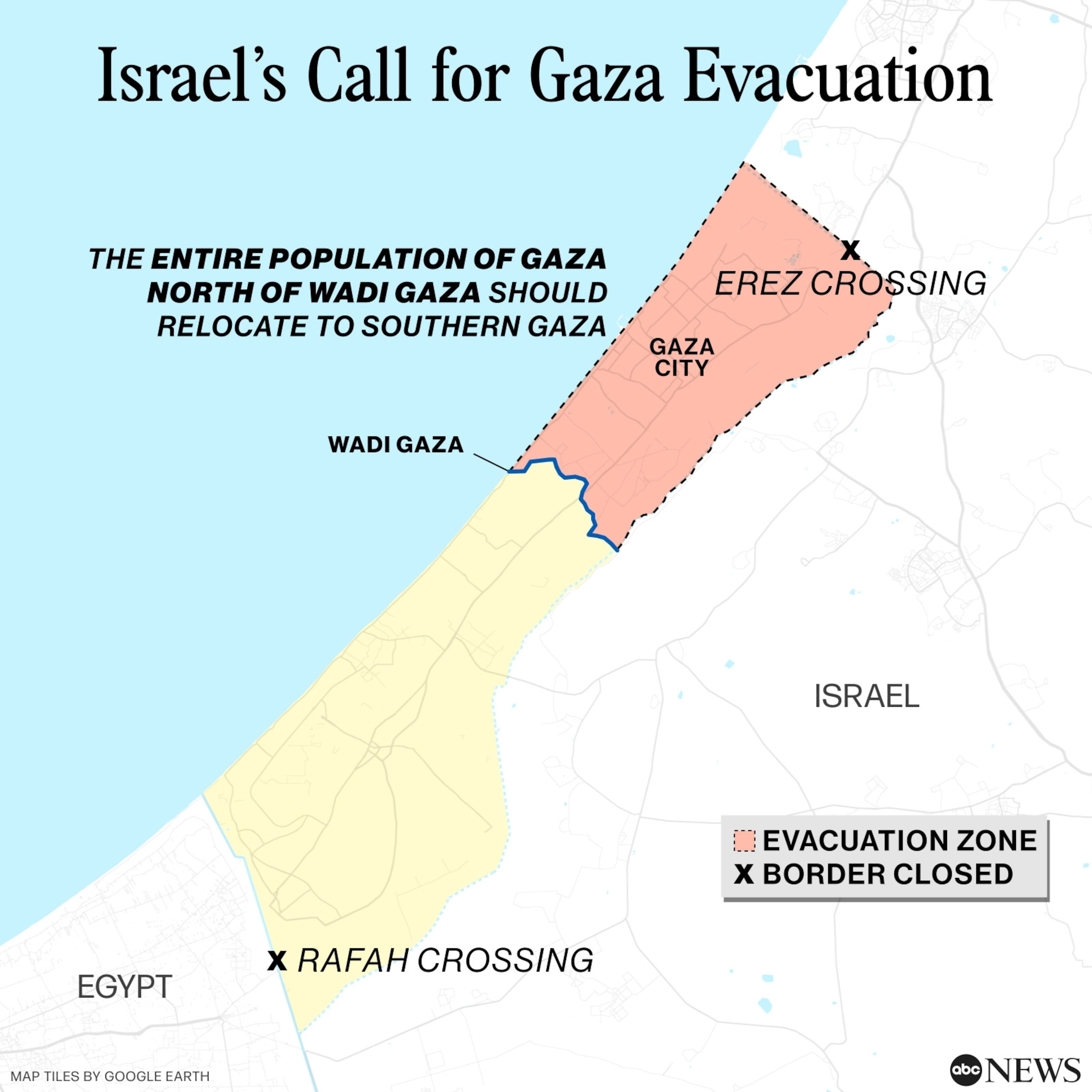 Map Of Evacuation Route In Gaza - Image to u