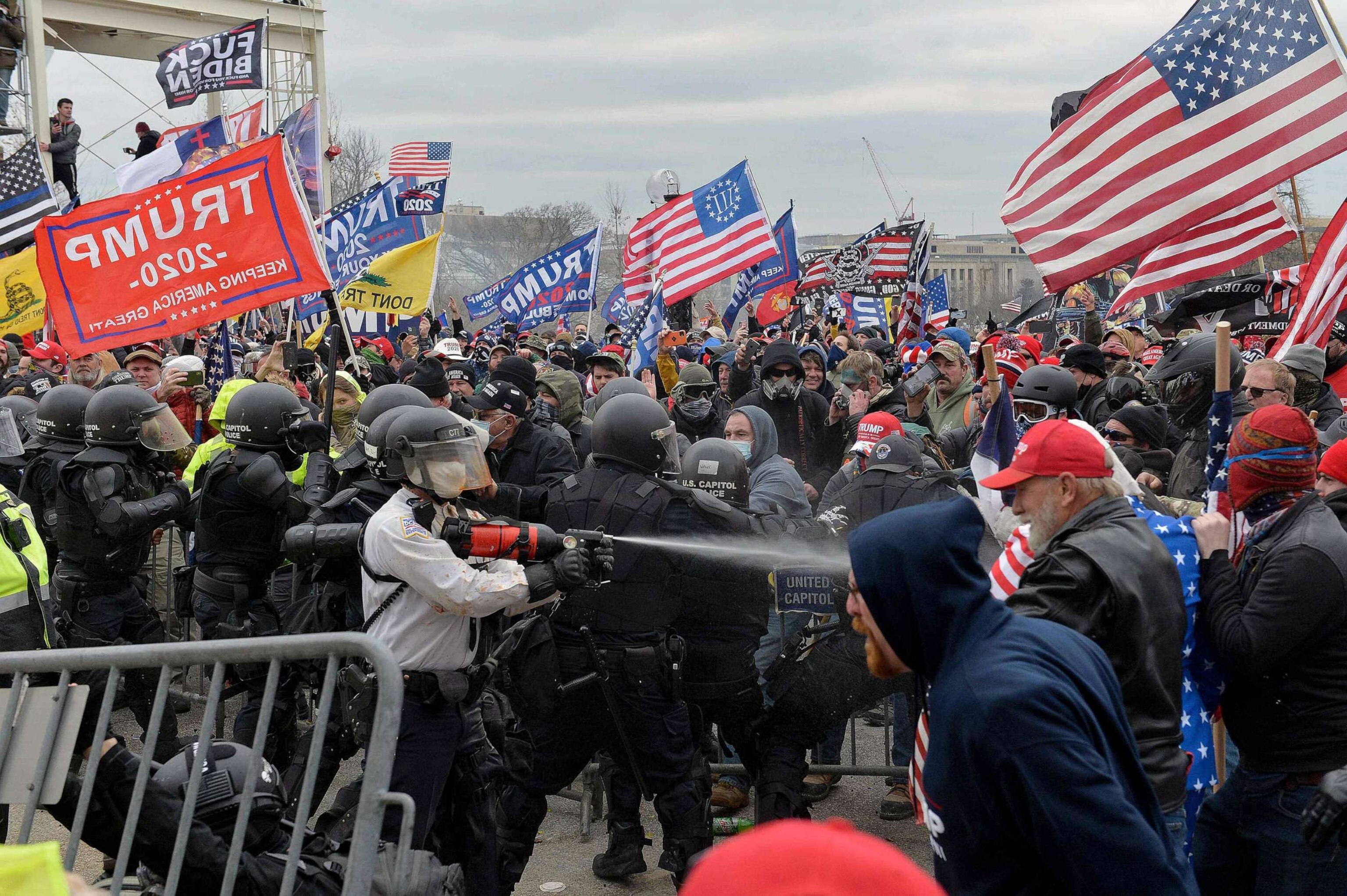 PHOTO: FILE - Trump supporters clash with police and security forces as they try to storm the US Capitol, Jan. 6, 2021, in Washington, DC.