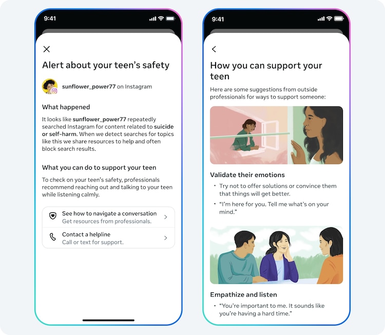 Instagram will alert parents when teens search for suicide, self-harm content