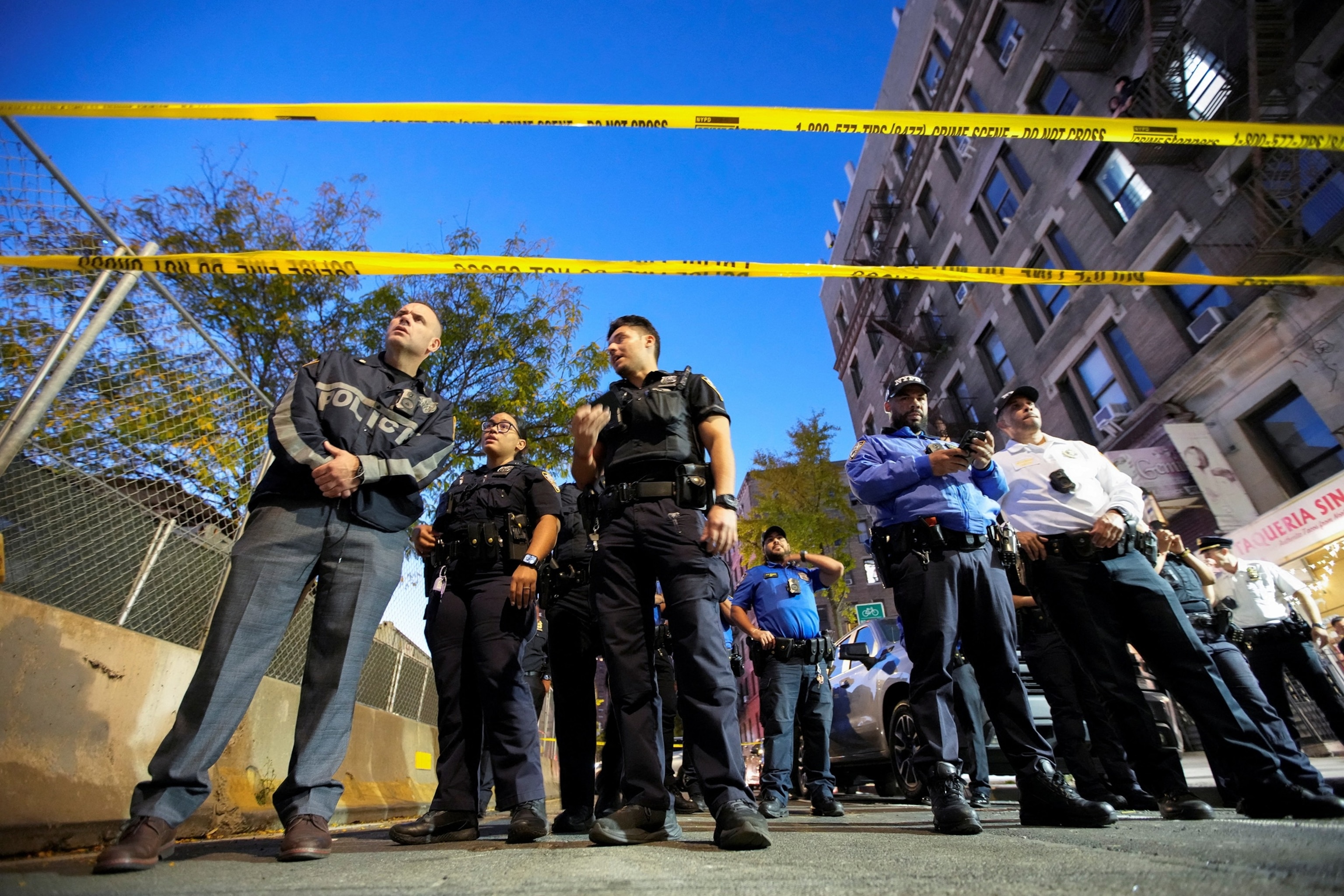 PHOTO: Shooting involving US Immigration and Customs Enforcement (ICE) in the Bronx borough, in New York City