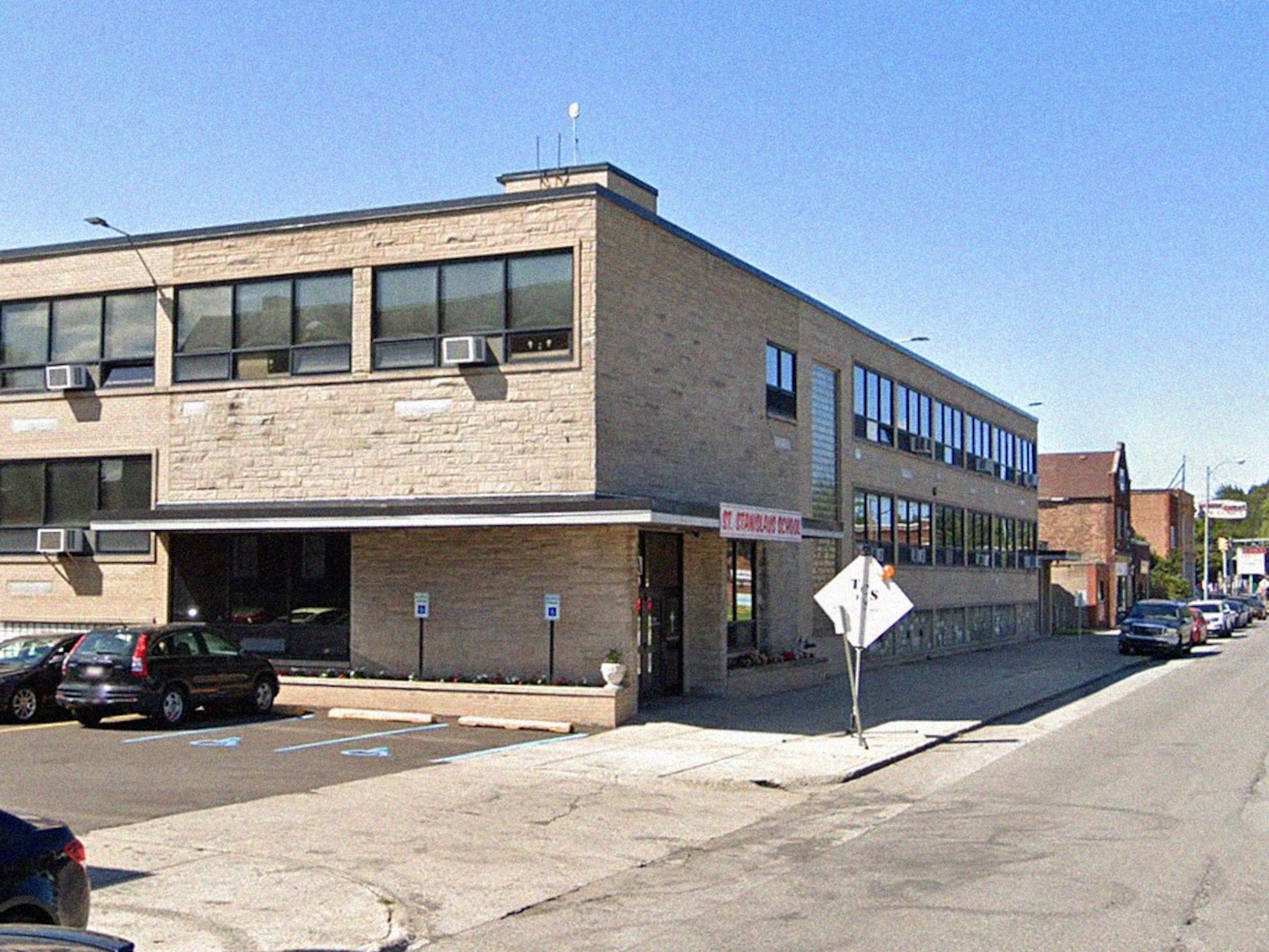 PHOTO: St. Stanislaus School in Chicago, Ill., is seen in a 2019 image from Google Maps street view.