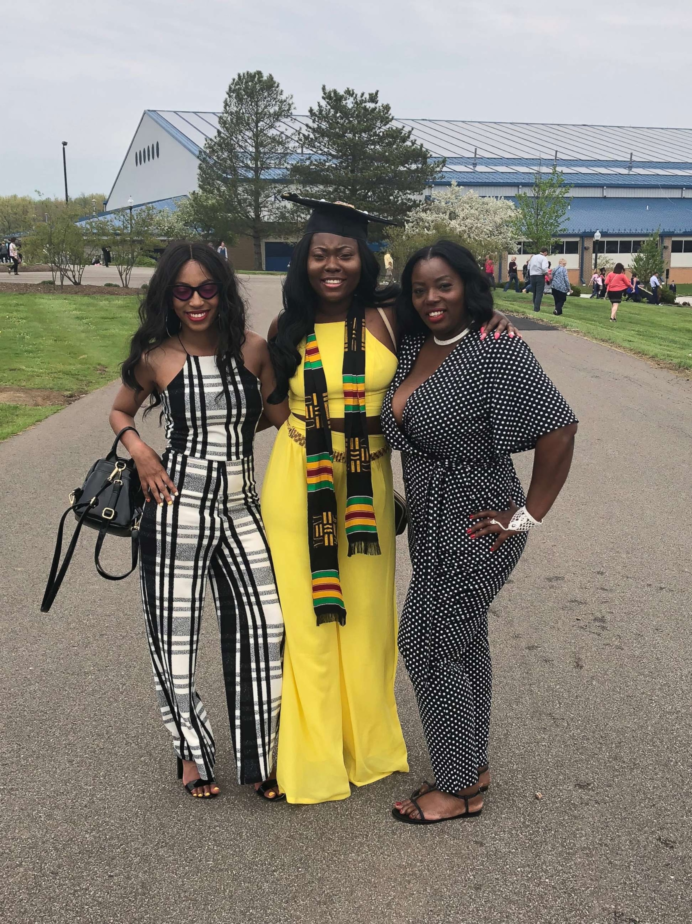 PHOTO: Dayja, Samaiyah, and Cleopatra Melton at Samaiyah Melton's graduation from Kent State University.