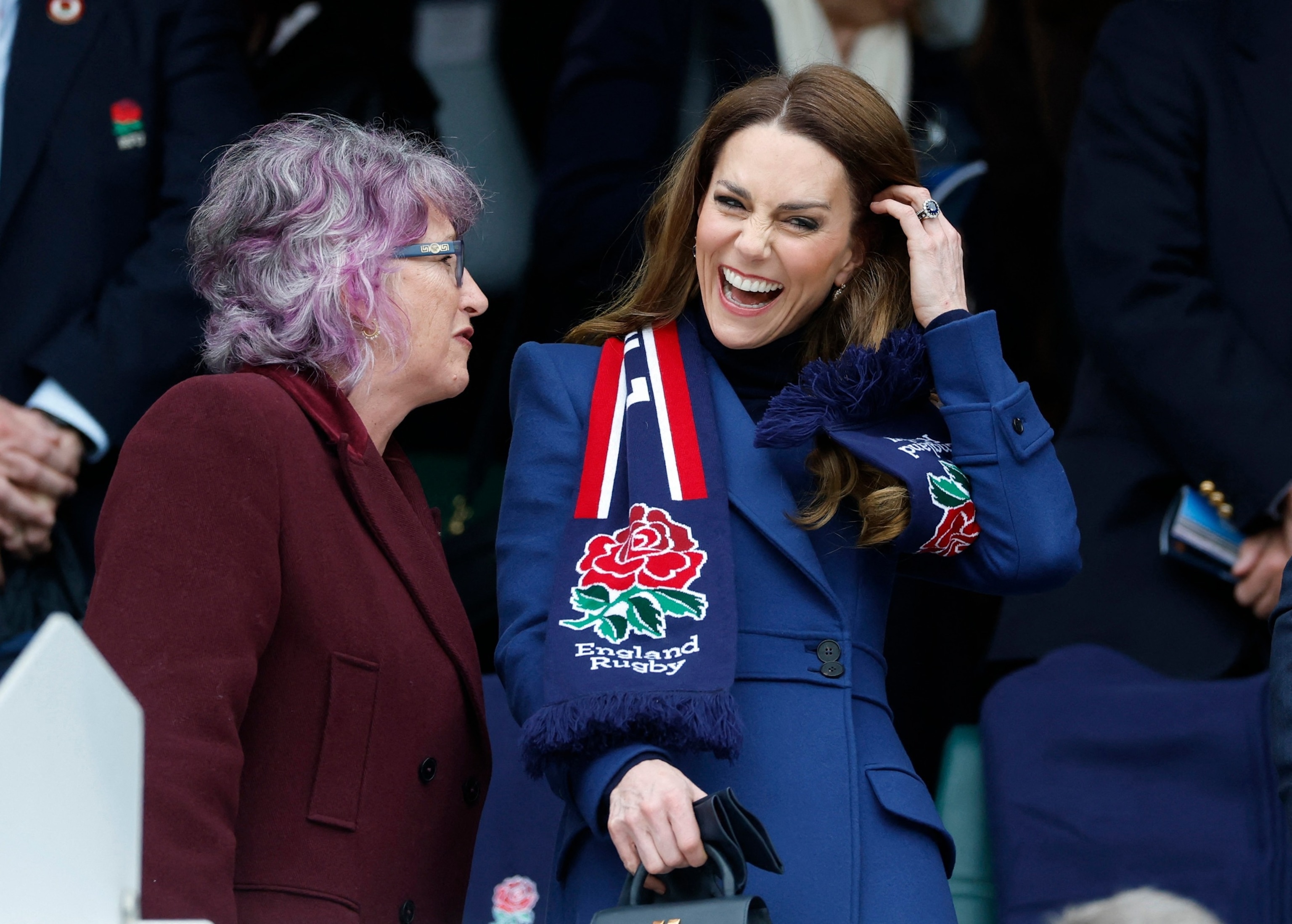 Kate Middleton attends Six Nations Match as patron of the Rugby ...