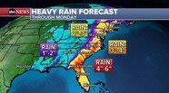 Heavy Rain Potential Flooding Forecast For The East Coast This Weekend
