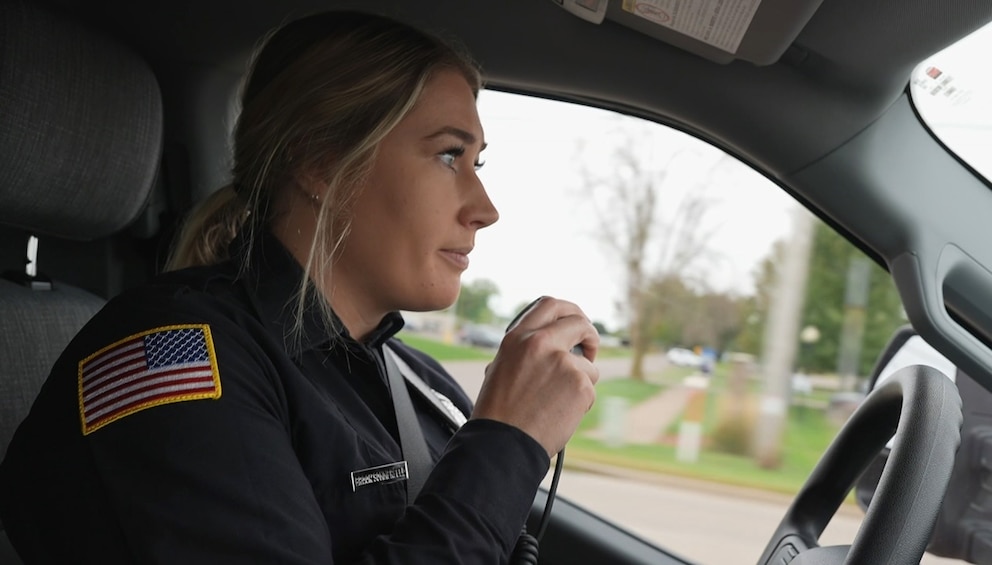 PHOTO: Brooklyn Sommerfeld, a paramedic at Chippewa Falls Fire Station, told ABC News about the impact hospital closures have on emergency response times. 
