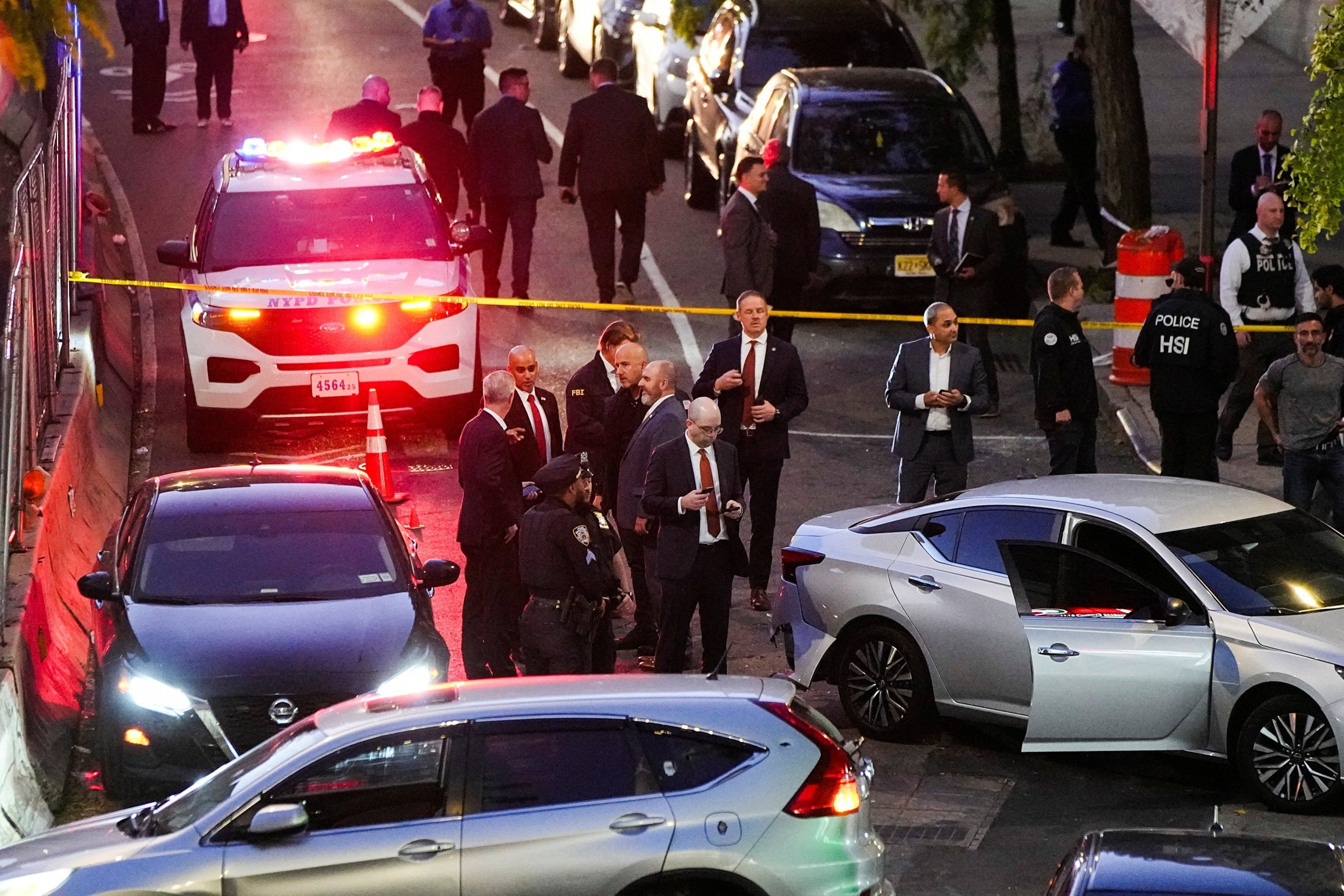 PHOTO: Shooting involving US Immigration and Customs Enforcement (ICE) in the Bronx borough, in New York City