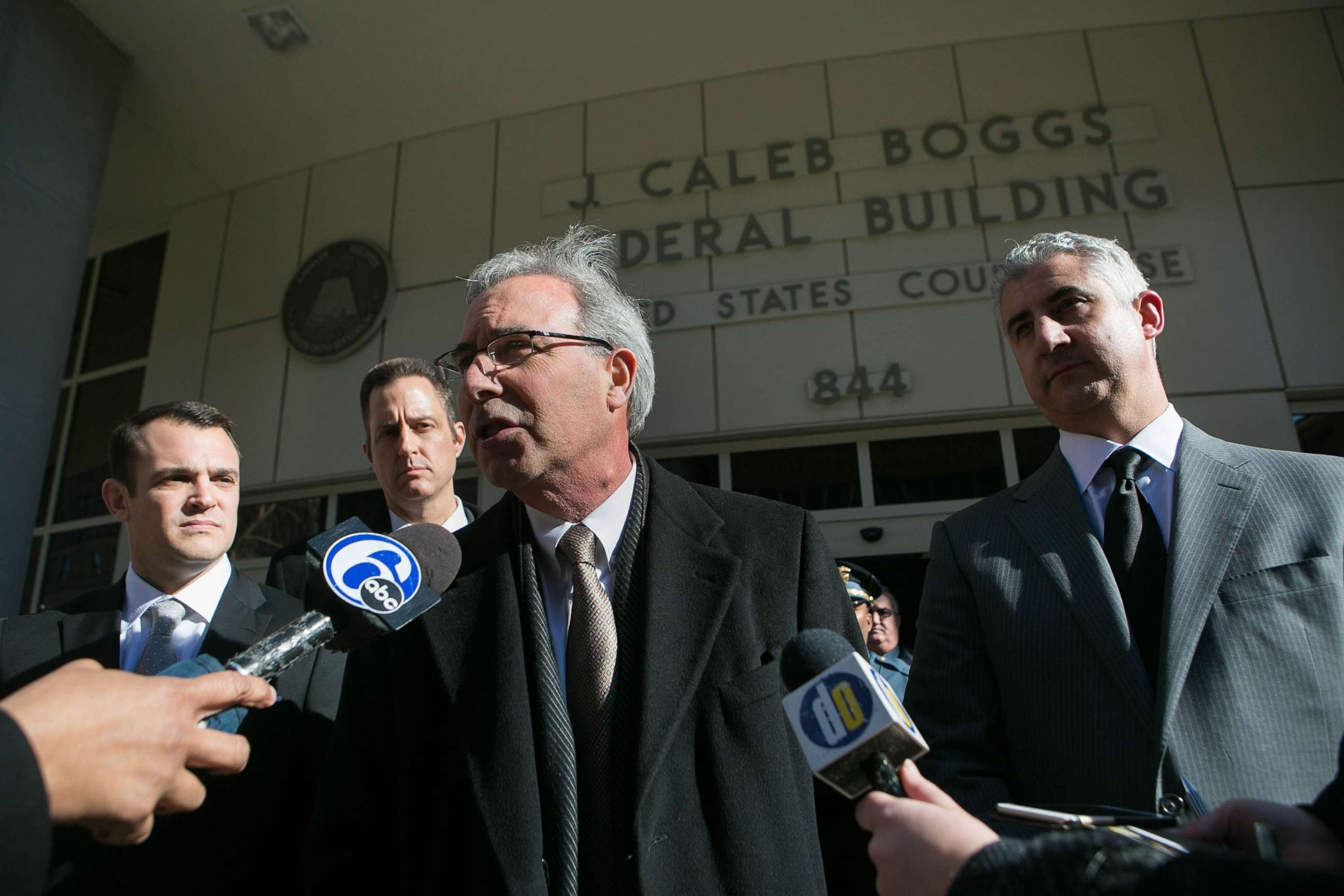 PHOTO: U.S. Attorney David Weiss gives a press conference outside of the Federal Courthouse on Feb 14, 2016.