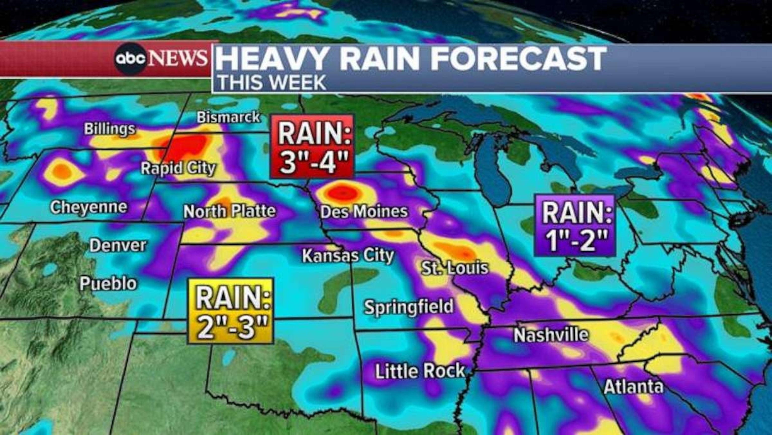 PHOTO: he heavy rain forecast for this week.