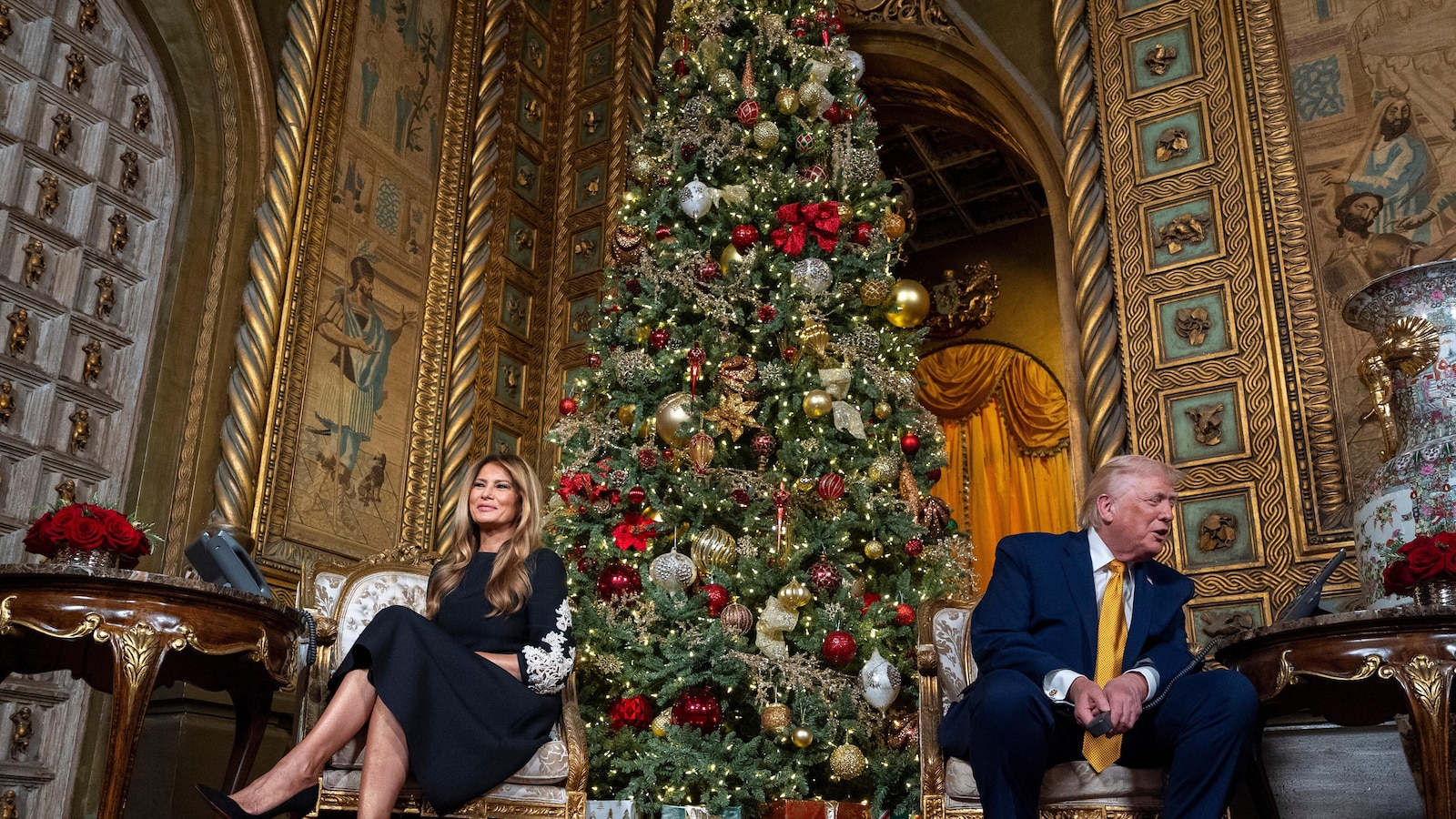 Trump warns against infiltration by a 'bad Santa,' defends coal in jovial Christmas calls with kids