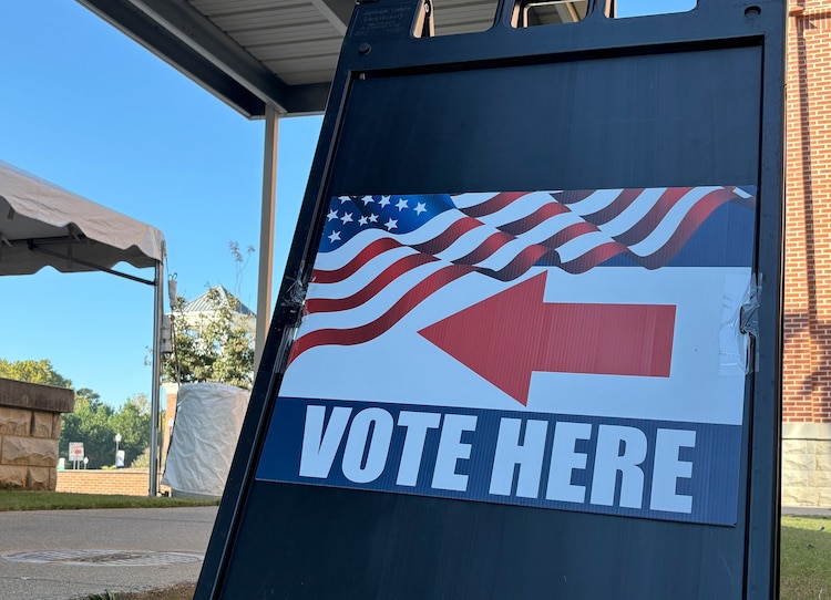 The entrance to the early voting location in Paulding County, Georgia.Jared Kofsky/ABC News
