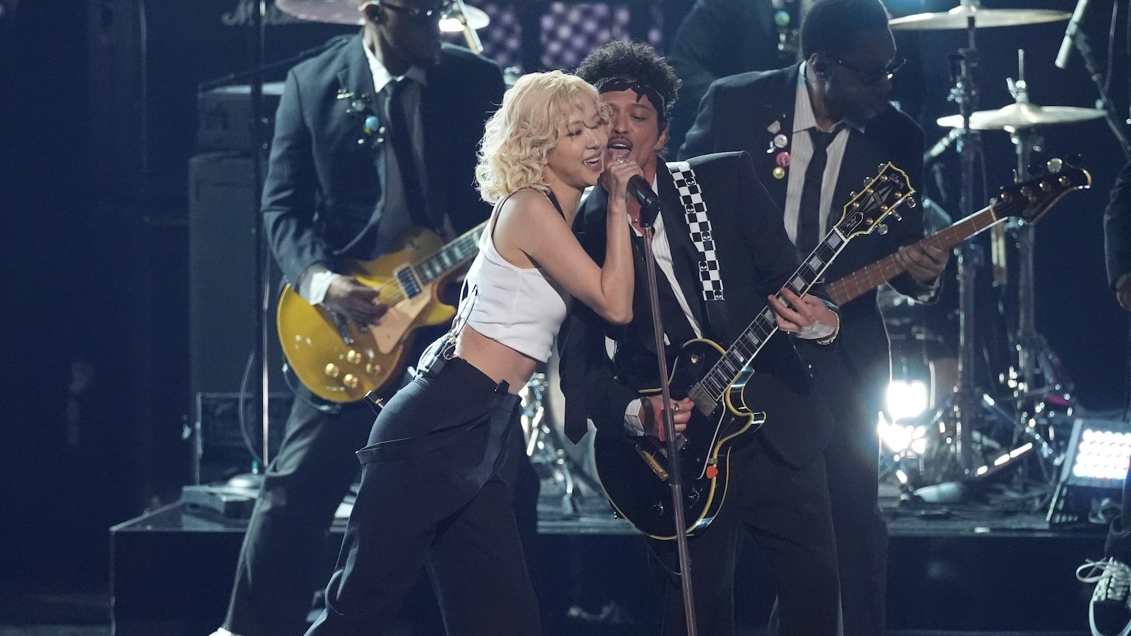 The Grammys had lots of Mars, Carpenter soaring and a near-naked Bieber. Here are some key moments