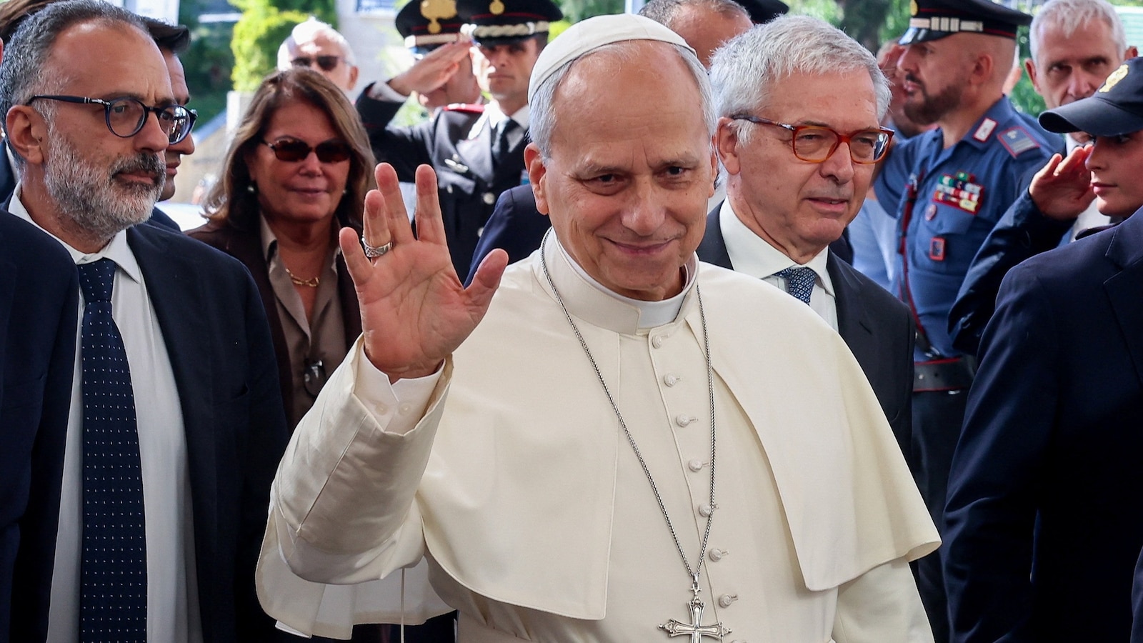 Pope Leo arrives at hospital ahead of operation to remove nodule
