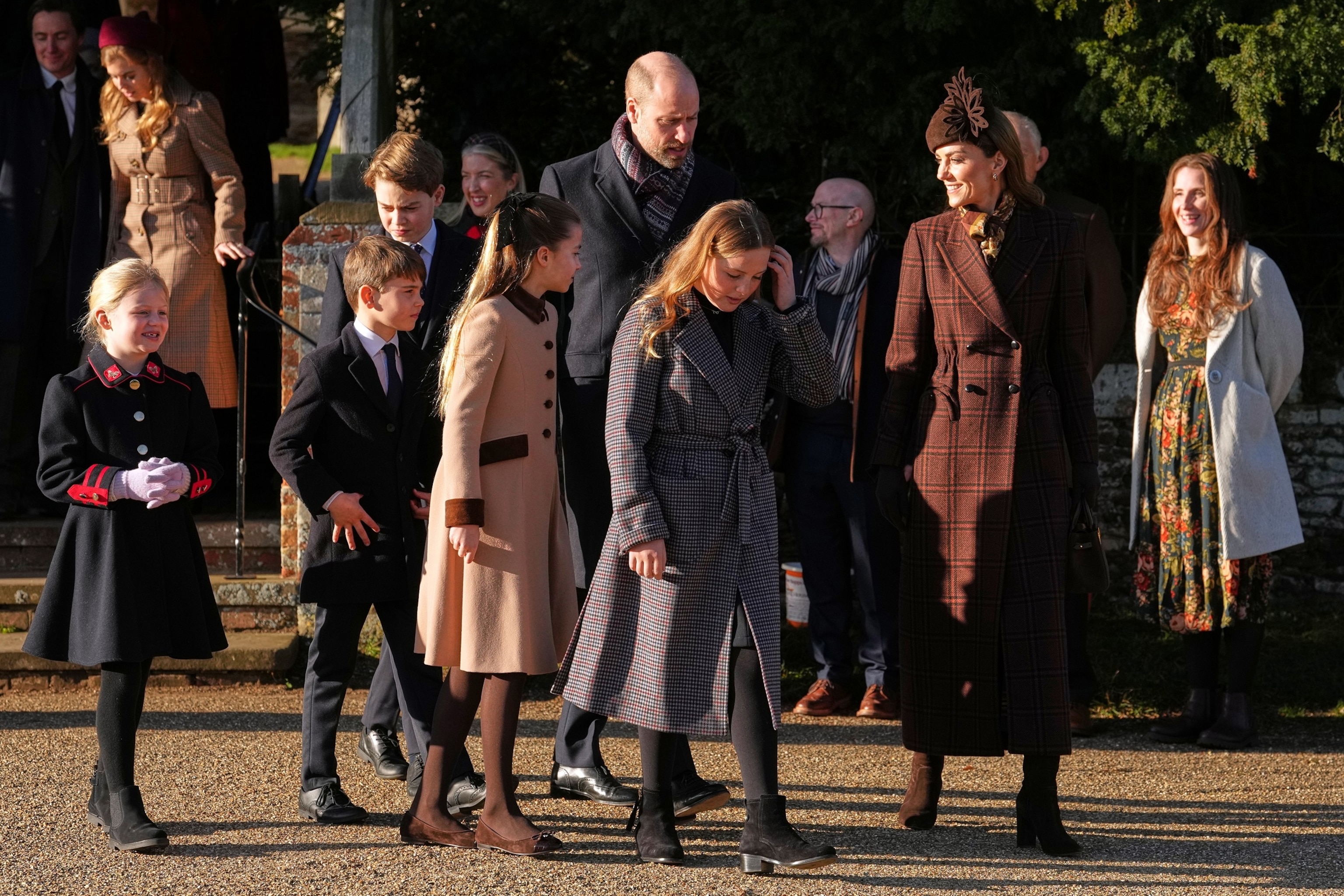 PHOTO: The British royal family attend the Christmas morning service at Sandringham Church on December 25, 2025, in Sandringham, Norfolk.