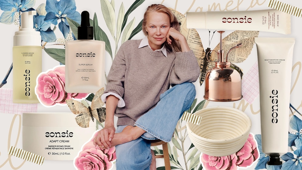 Pamela Anderson talks self-acceptance, Sonsie skin care and spring beauty