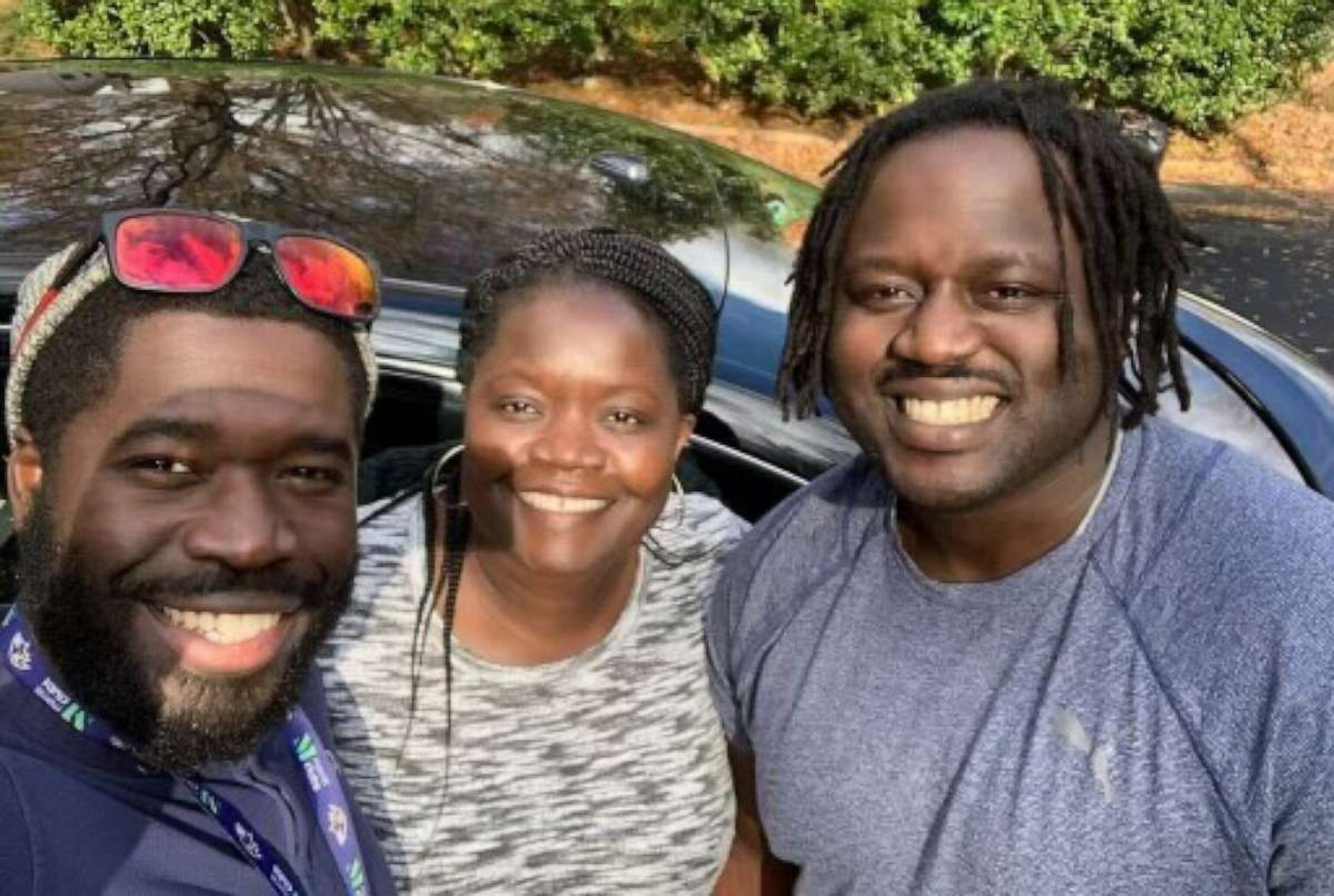 PHOTO: Irvo Otieno, right, in an undated family photo, with his mother and brother. Otieno died after being transferred from the Henrico County Jail to Central State Hospital in Dinwiddie, Va., March 6, 2023.