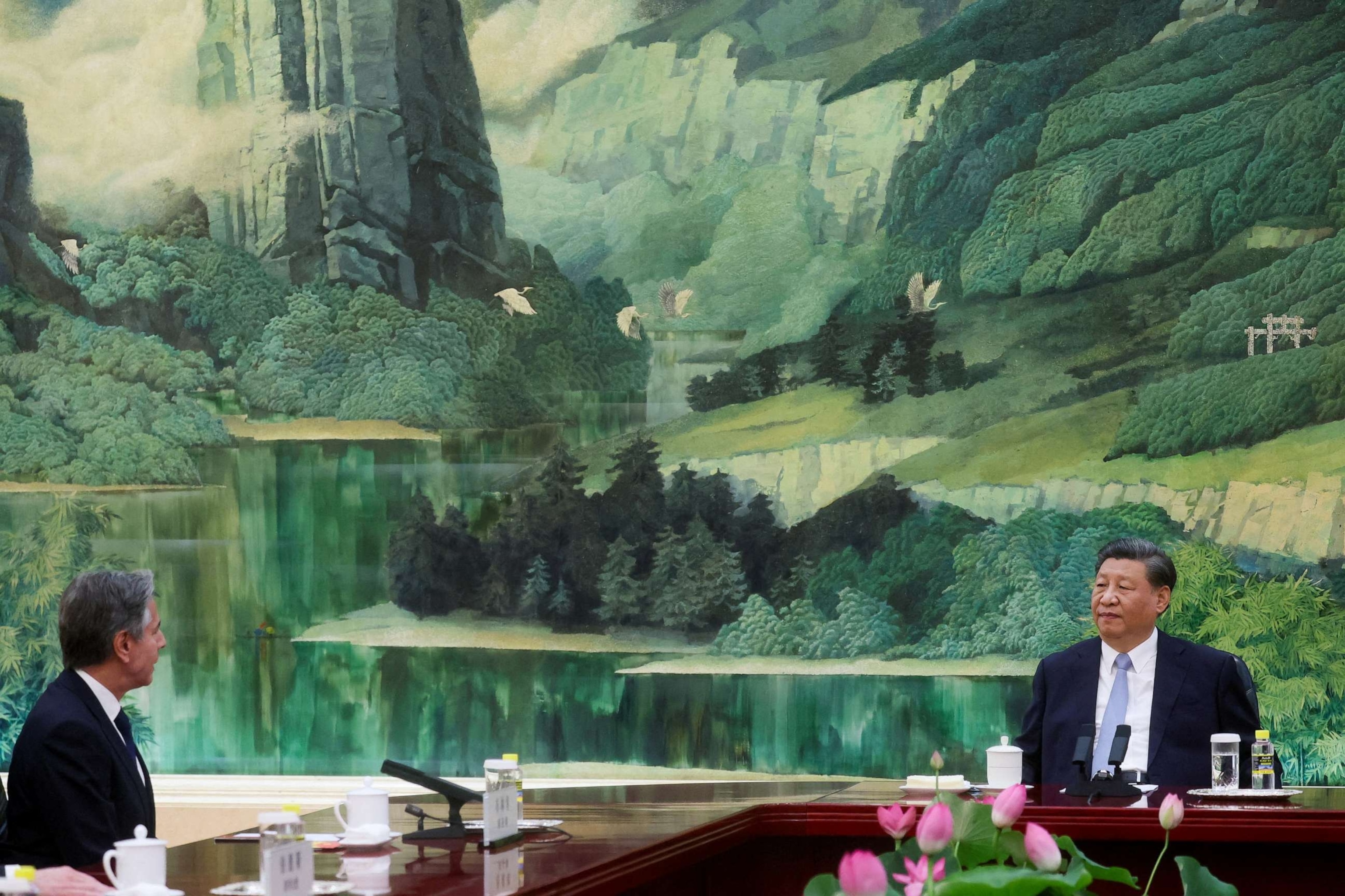 PHOTO: U.S. Secretary of State Antony Blinken meets with Chinese President Xi Jinping in the Great Hall of the People in Beijing, June 19, 2023.