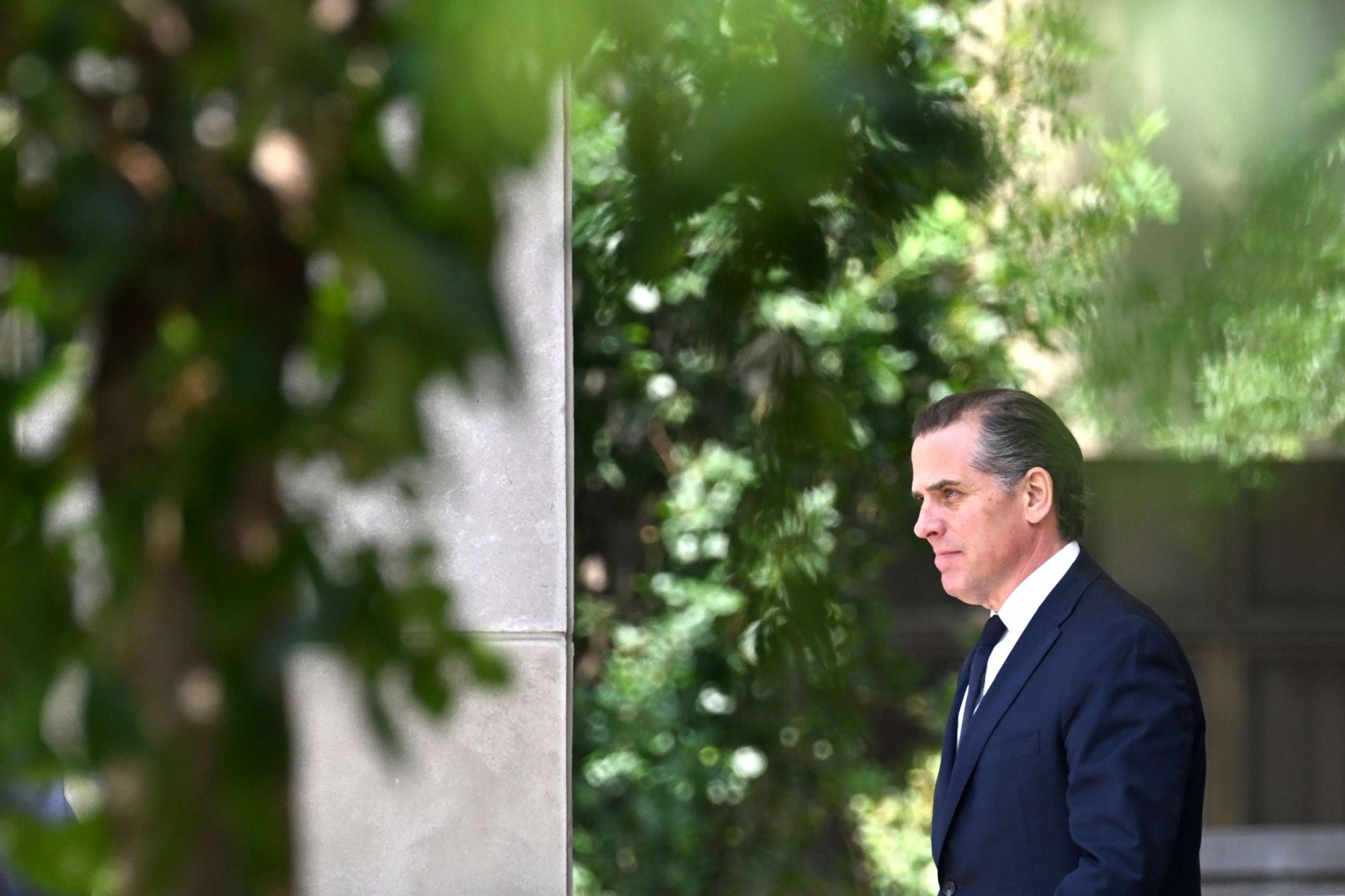 PHOTO: Hunter Biden departs the J. Caleb Boggs Federal Building and United States Courthouse on July 26, 2023 in Wilmington, Delaware.