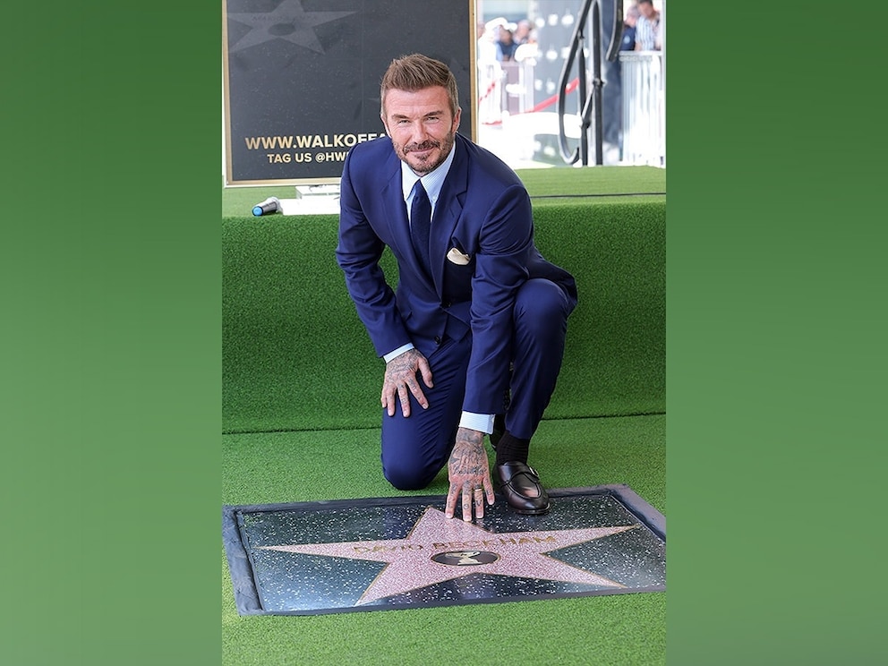 PHOTO: David Beckham attends his Hollywood Walk of Fame Star Ceremony, on June 12, 2026, in Hollywood, Calif.
