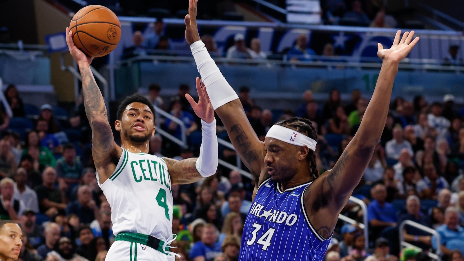 Brown, Walsh, White and Simons power the Celtics to a 111-107 win over the Magic