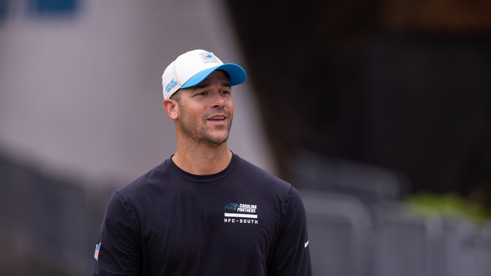 Panthers tight end Mitchell Evans carted off with an ankle injury, not believed to be serious
