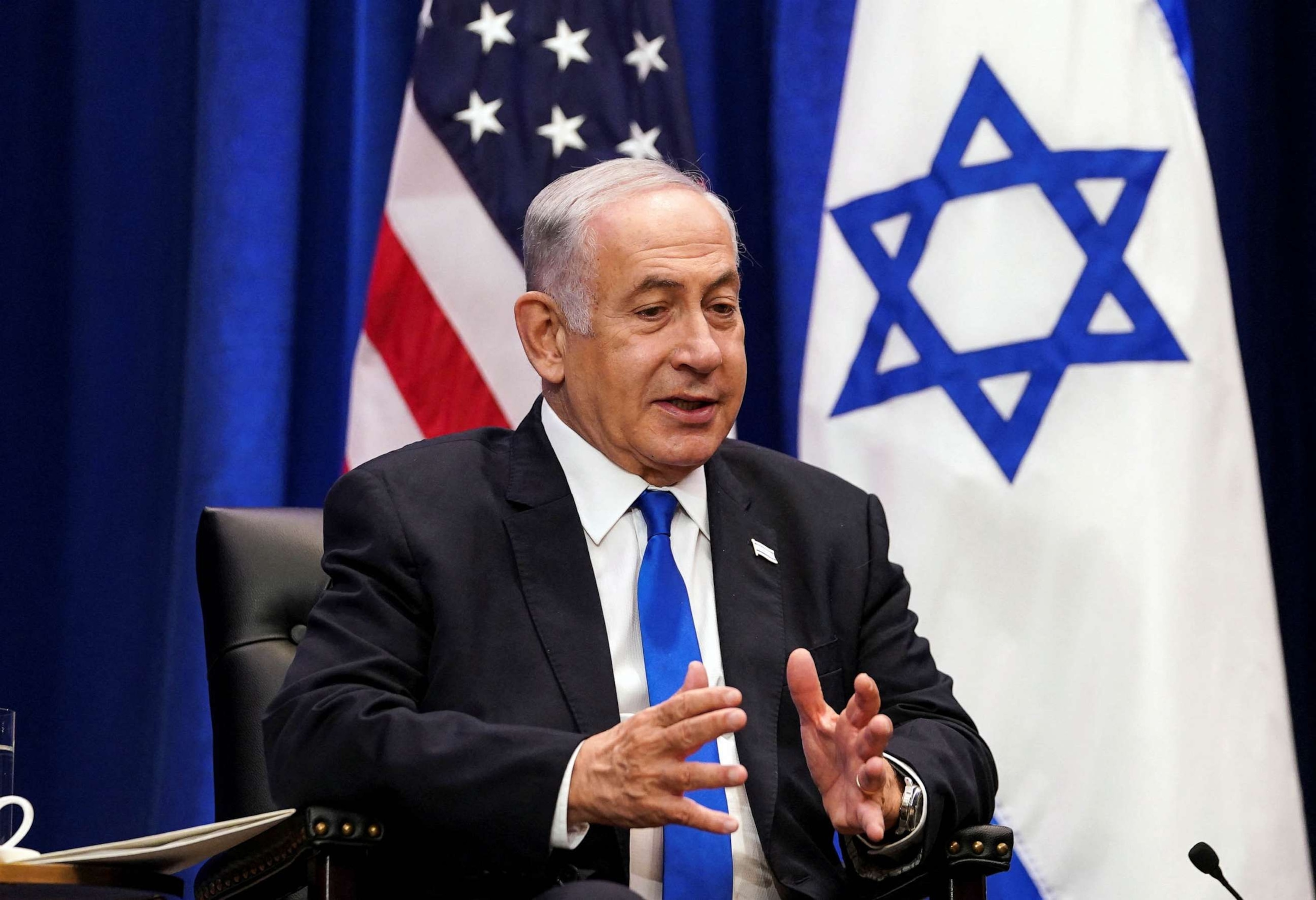 PHOTO: Israeli Prime Minister Benjamin Netanyahu participates in a bilateral meeting with President Joe Biden on the sidelines of the 78th U.N. General Assembly in New York City, Sept. 20, 2023.