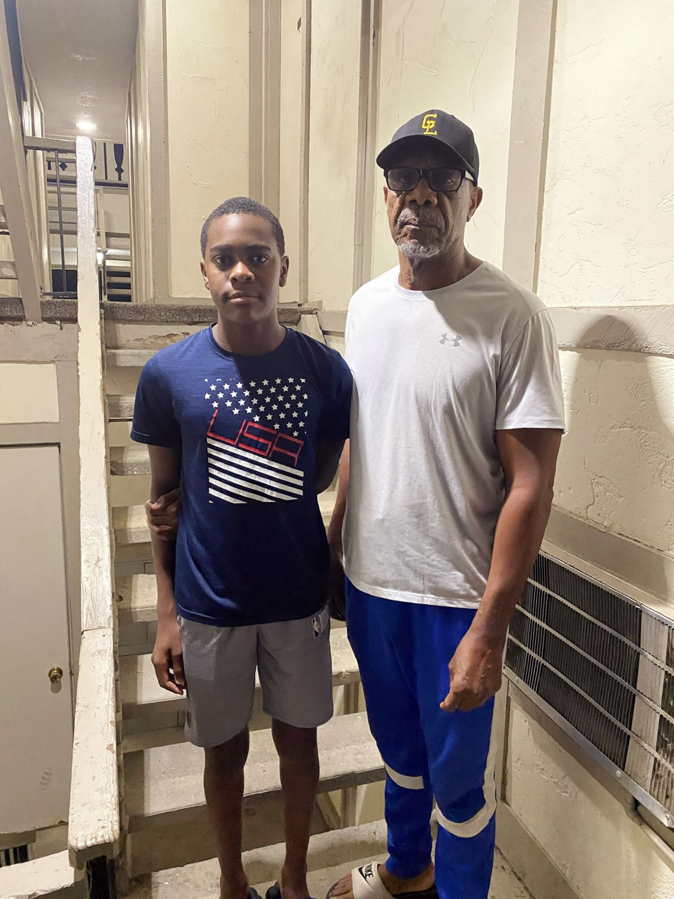 PHOTO: Tashawn Bernard is pictured with his father Michael Bernard.