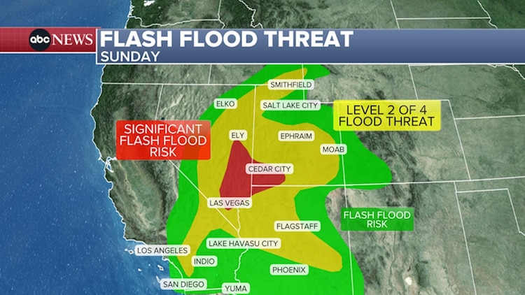 The remnants of Tropical Storm Rachel are fueling flood threats, October 11, 2026, along the Southern California coast and in