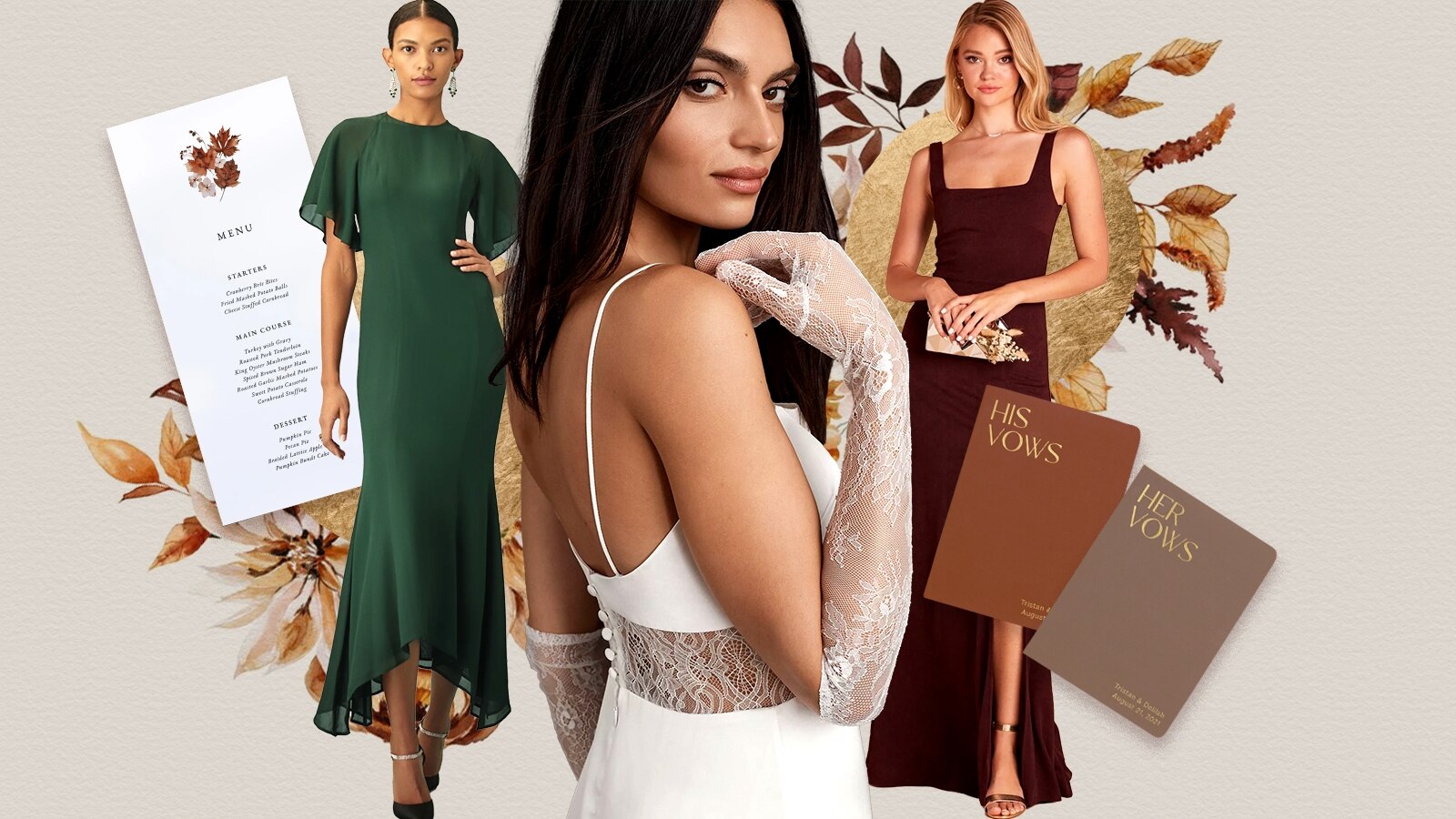 Fall wedding guide for must-have accessories, stationery, bridesmaid dresses  and more - ABC News