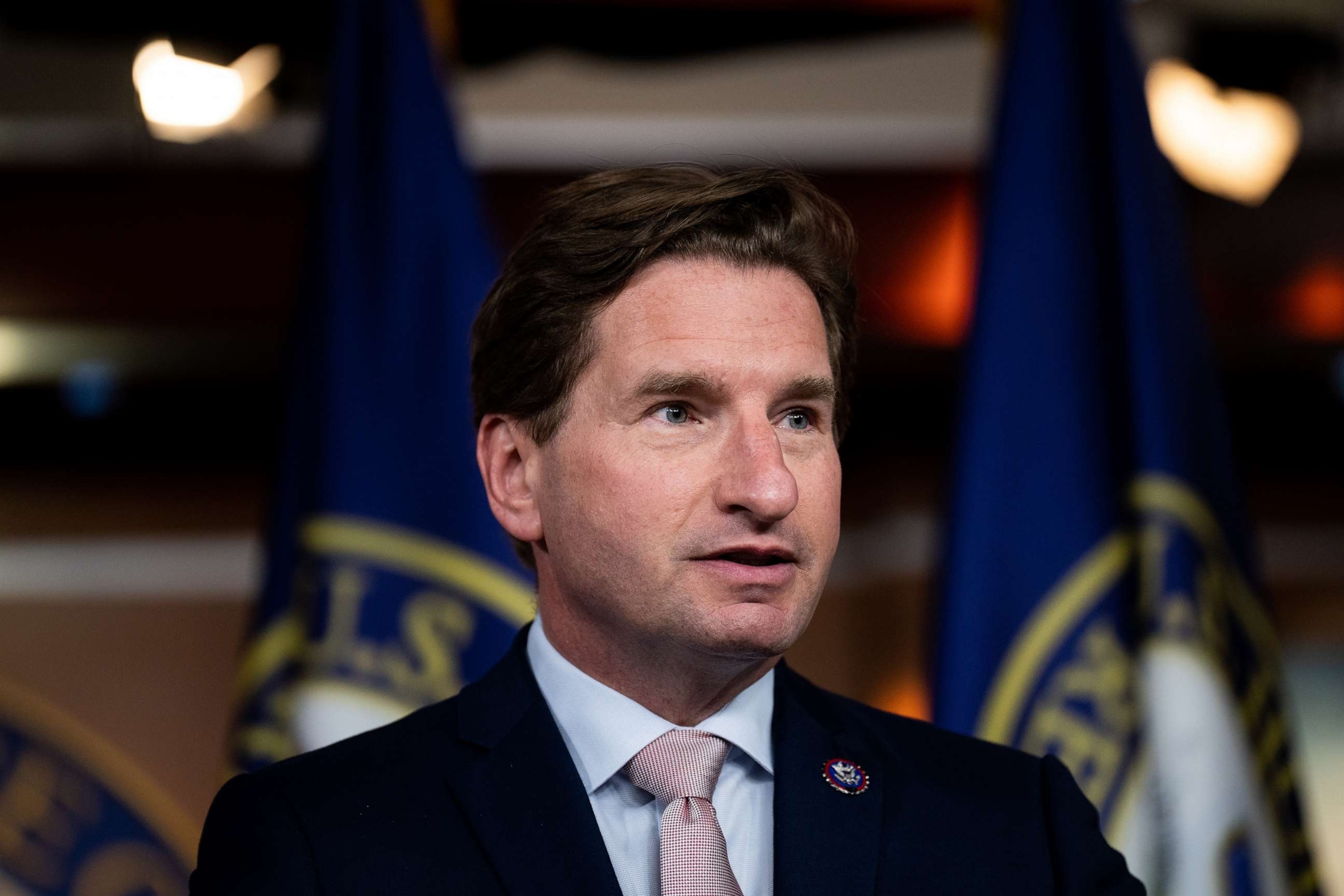 PHOTO: In this June 15, 2022, file photo, Rep. Dean Phillips speaks at a news conference in the Capitol in Washington, D.C.