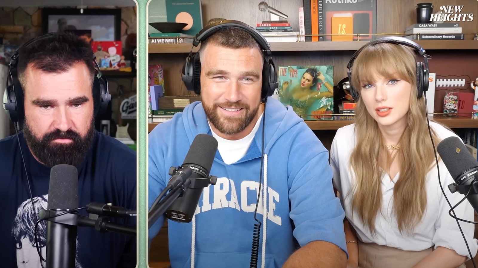Jason Kelce congratulates Travis Kelce and Taylor Swift on engagement ahead  of new podcast episode - ABC News