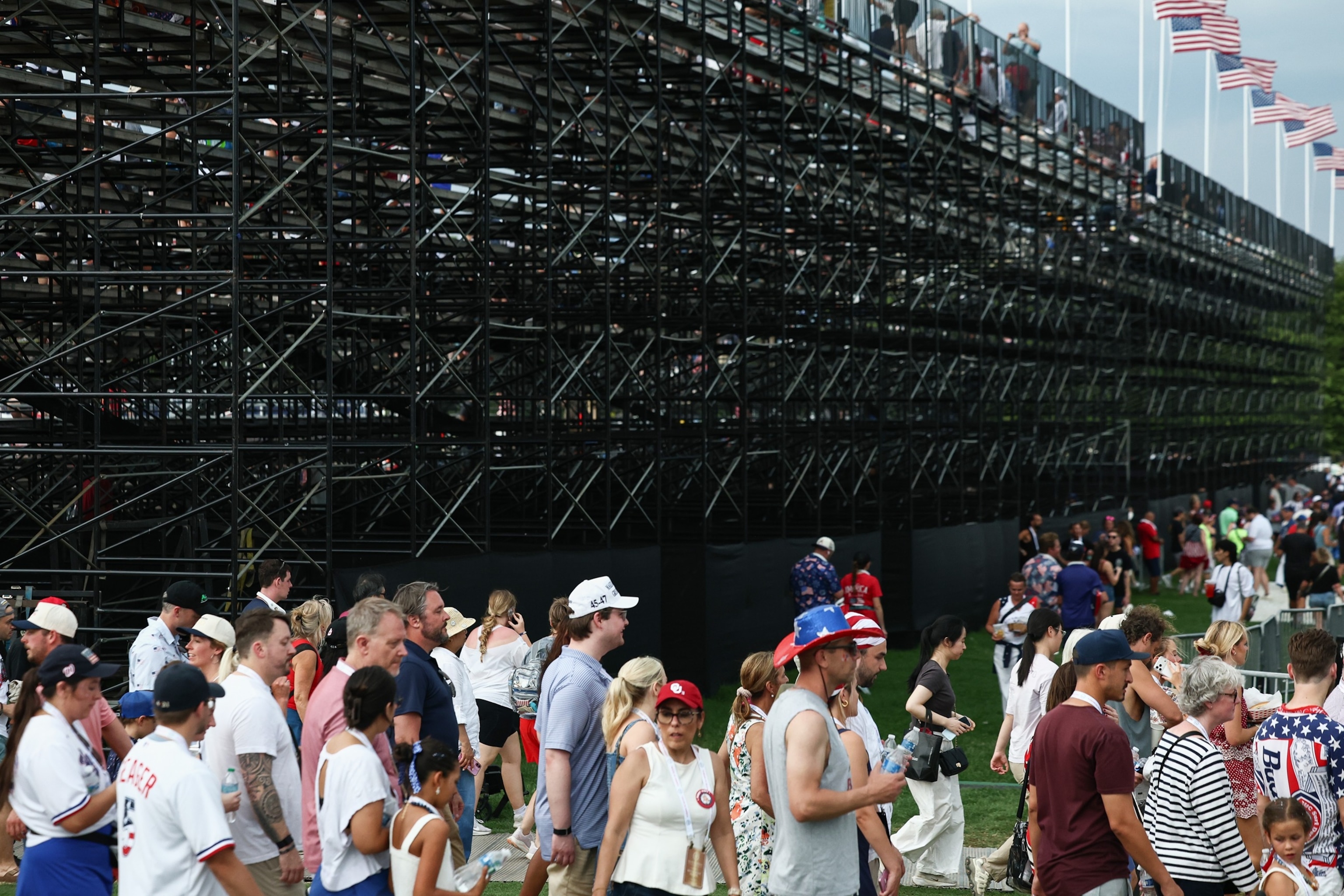 PHOTO: A Tribute To America On The National Mall In D.C. Celebrates America's 250th