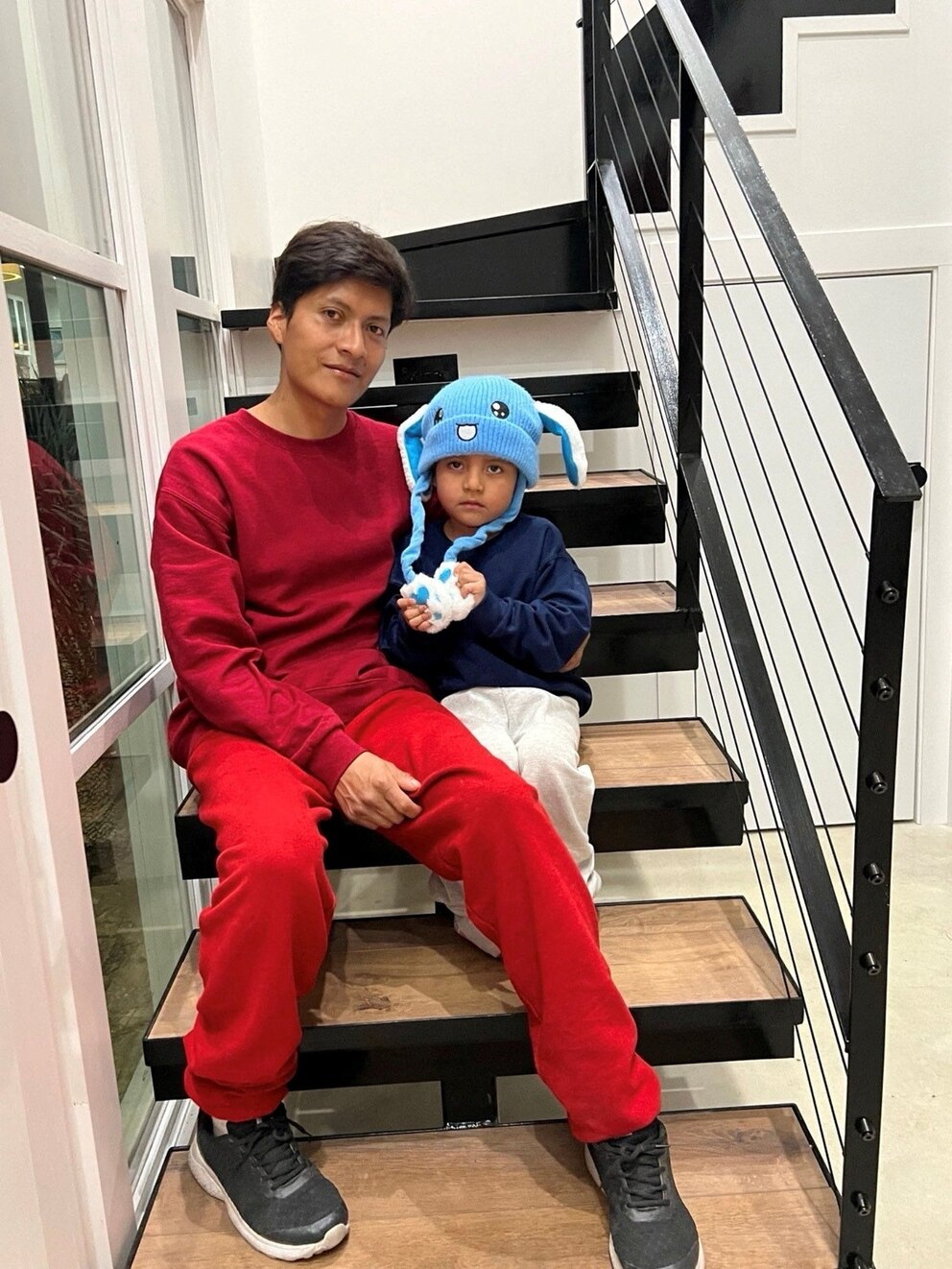 PHOTO: Liam Conejo Ramos, who was detained with his father by immigration officers during a raid in Minnesota and then taken to a detention center in Texas, is back at home after a judge ordered their release, in Columbia Heights