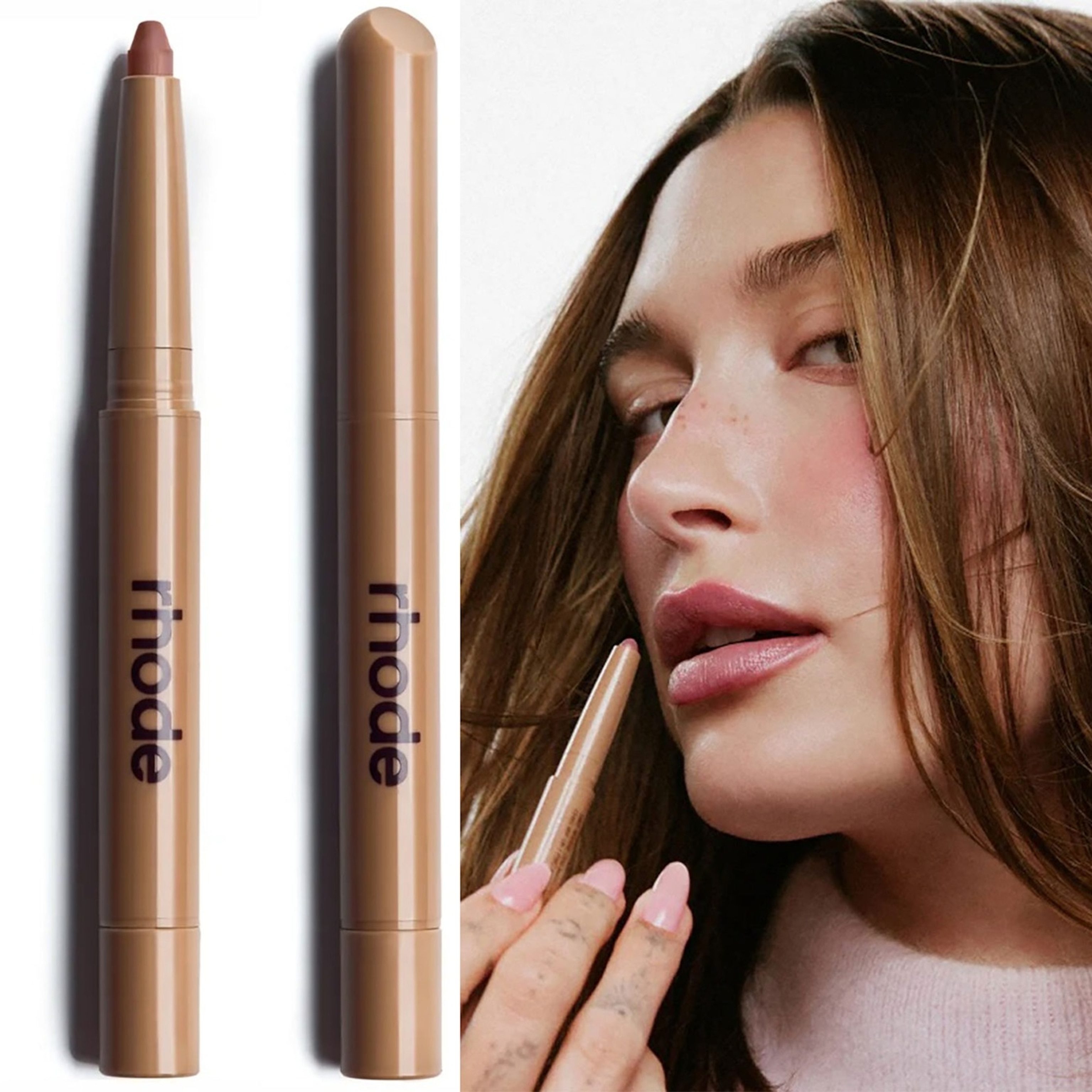 RHODEヘイリー リップ シェイプ LIP SHAPE PRESS 2点 peptide lip shape | rhode skin