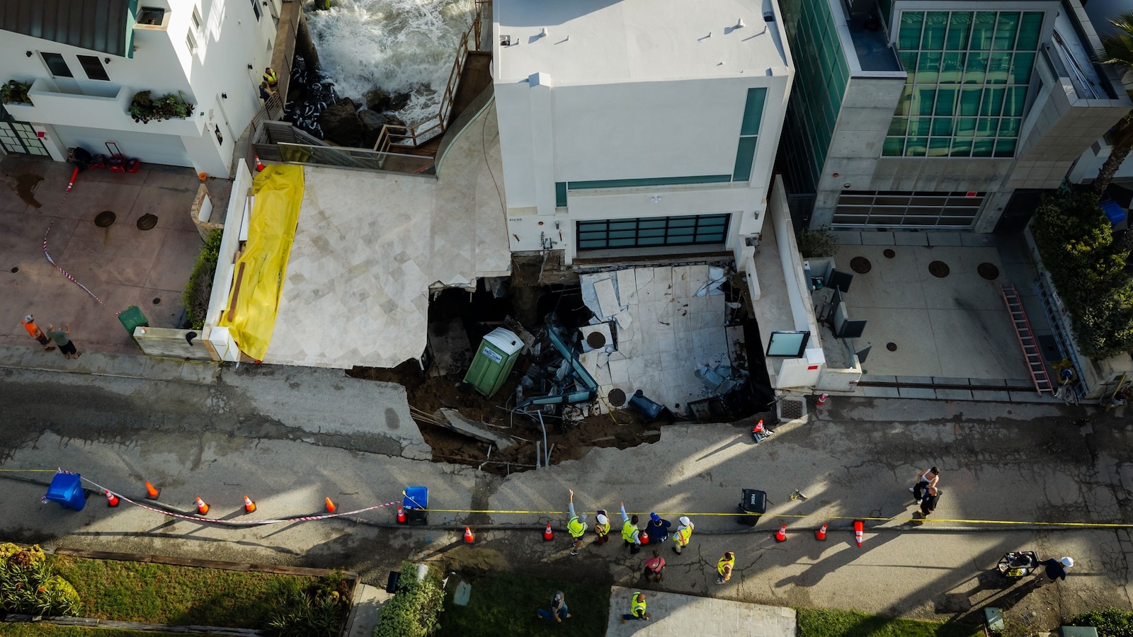 Nicolas Cage's Coastal Mansion Driveway Collapses