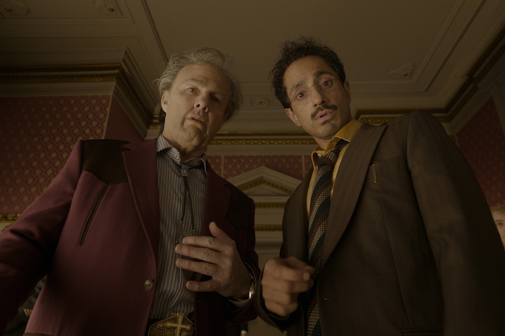 PHOTO: Tom Cruise as Rockwell and Riz Ahmed as Ganesh in Warner Bros. Pictures and Legendary Pictures’ “Digger,” a Warner Bros. Pictures release