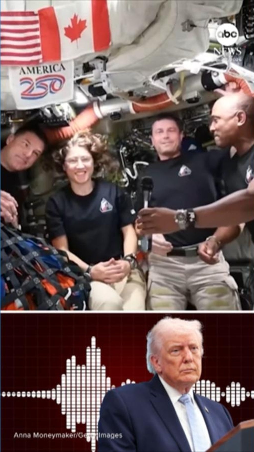 Video President Trump asks Artemis II astronauts about far side of the moon
